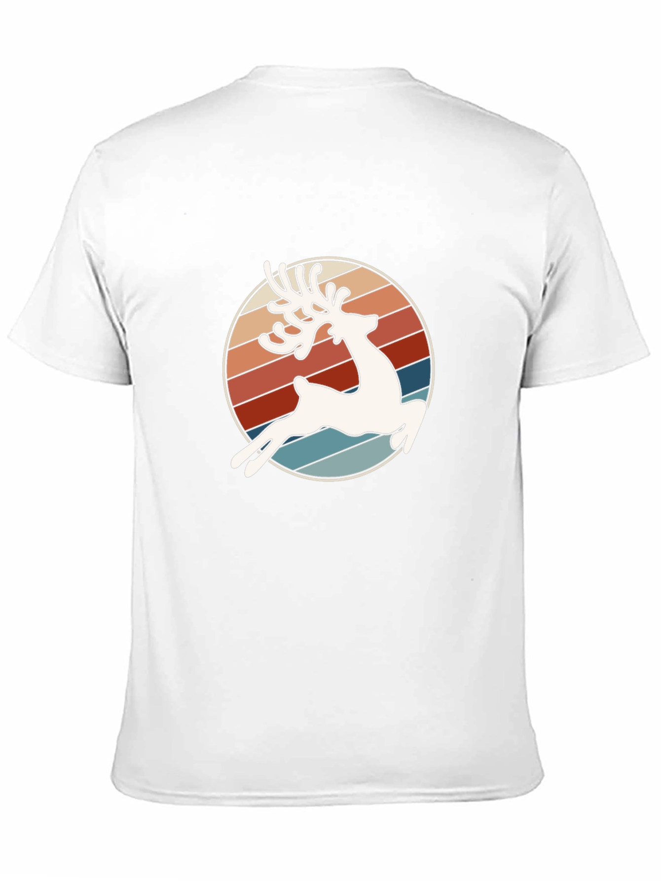Retro Reindeer Graphic Tee - Stylish Comfort
