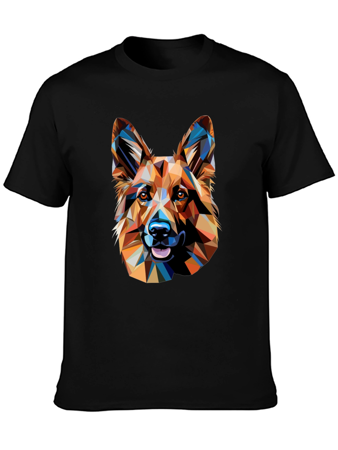 Geometric German Shepherd Graphic Tee