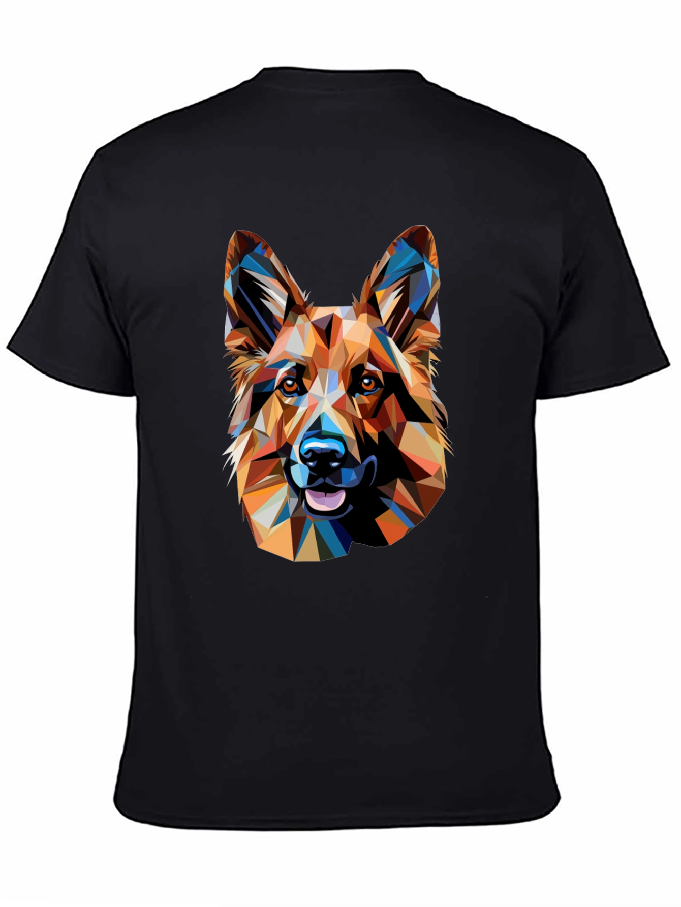 Geometric German Shepherd Graphic Tee