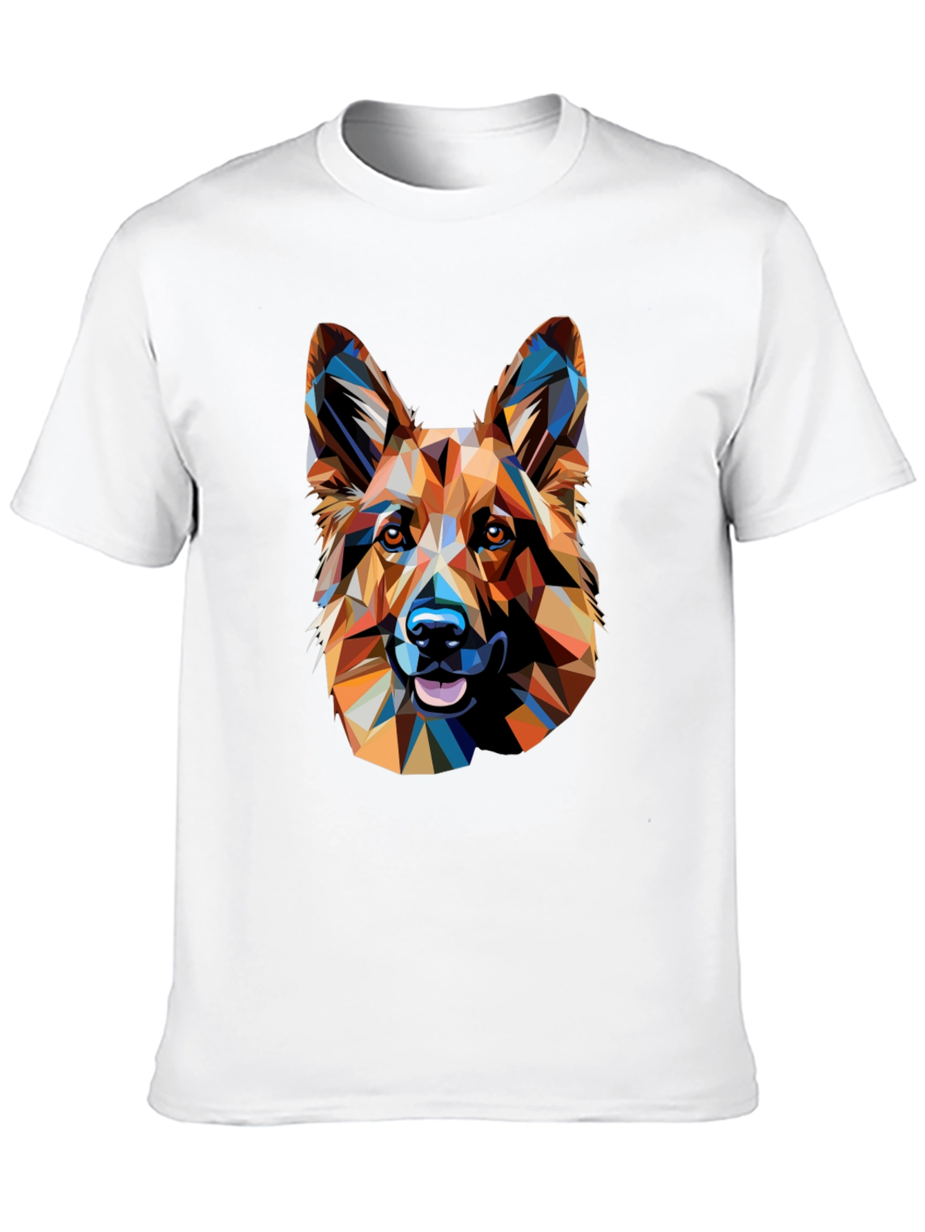 Geometric German Shepherd Graphic Tee