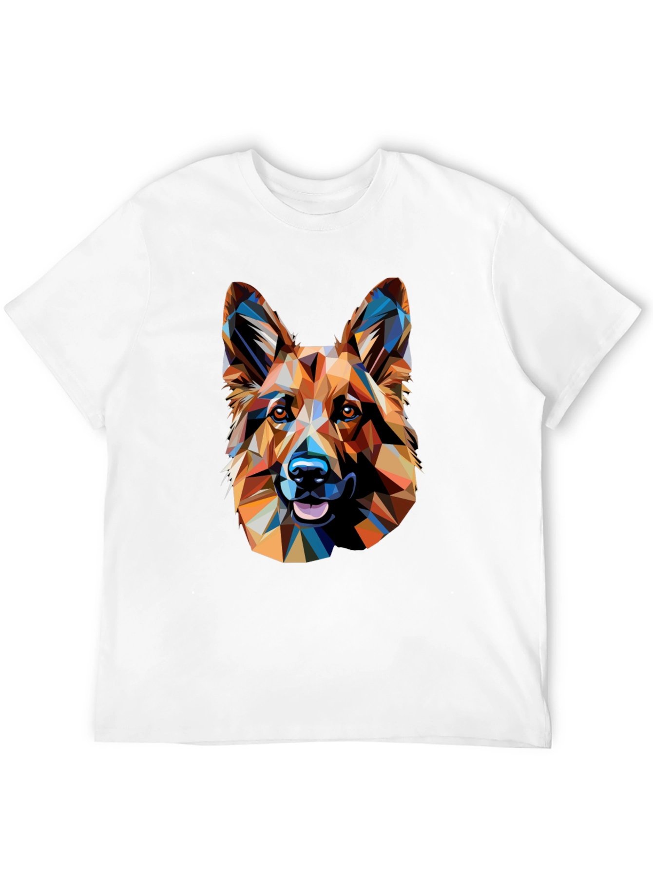 Geometric German Shepherd Graphic Tee