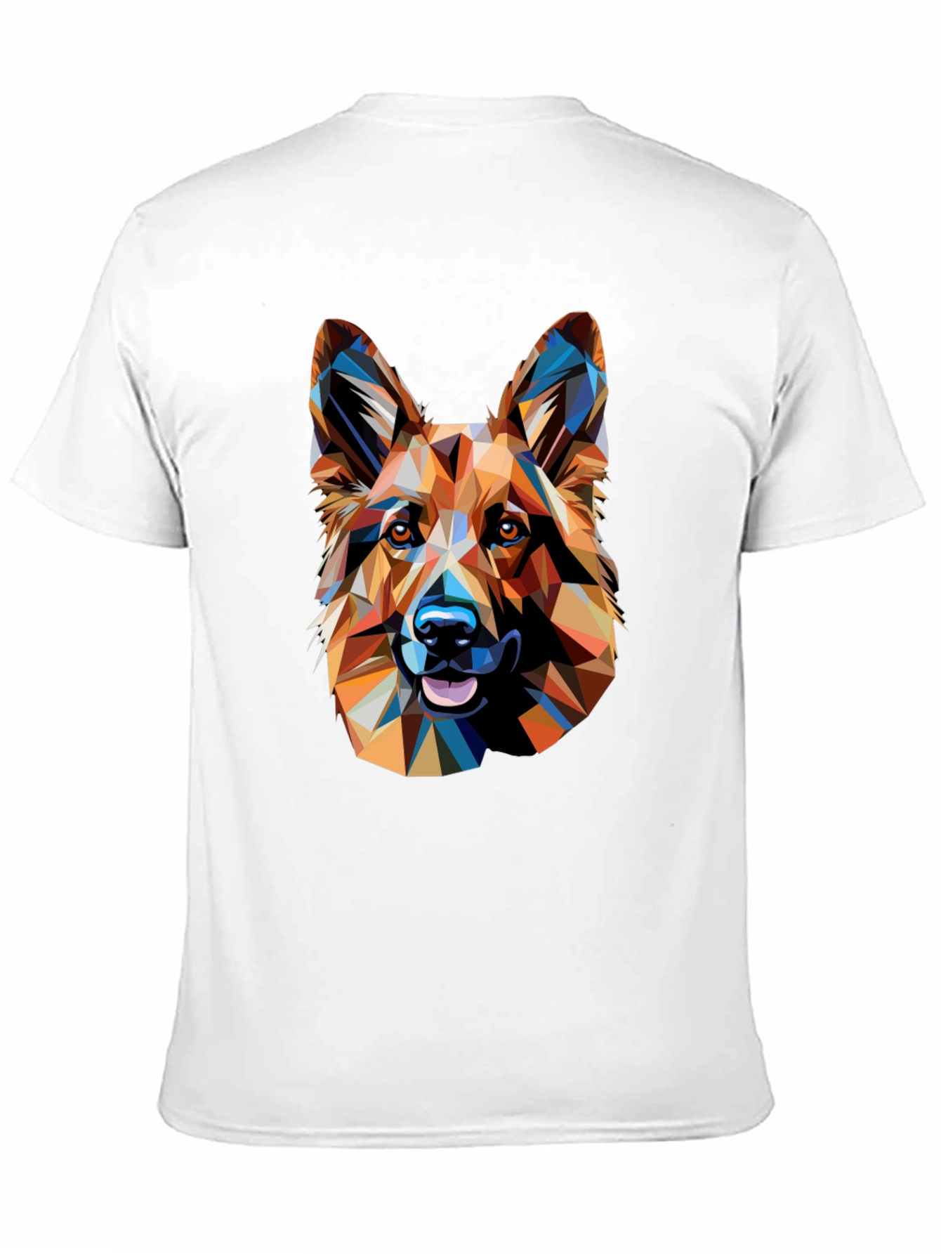 Geometric German Shepherd Graphic Tee