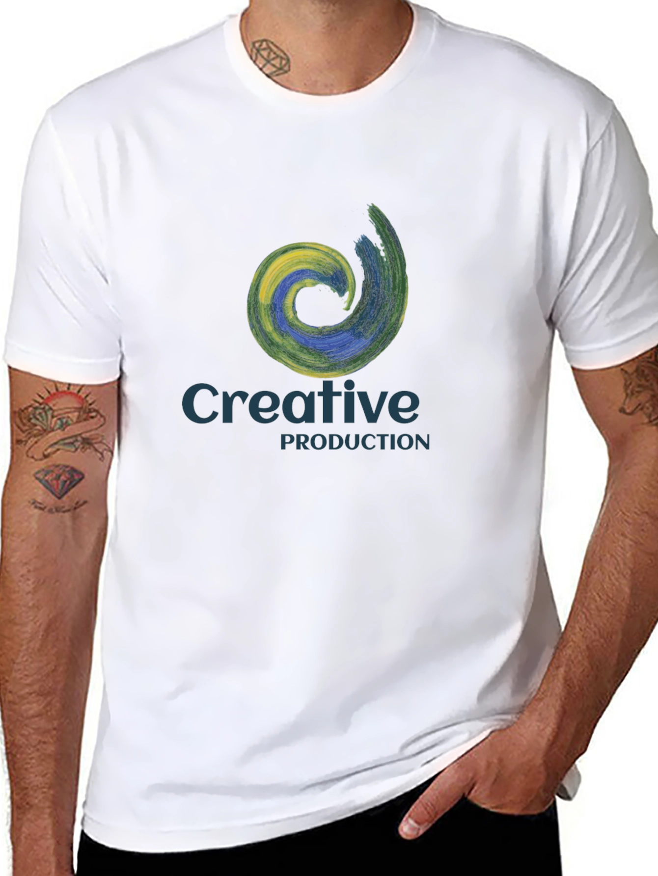 Creative Production Black Graphic Tee