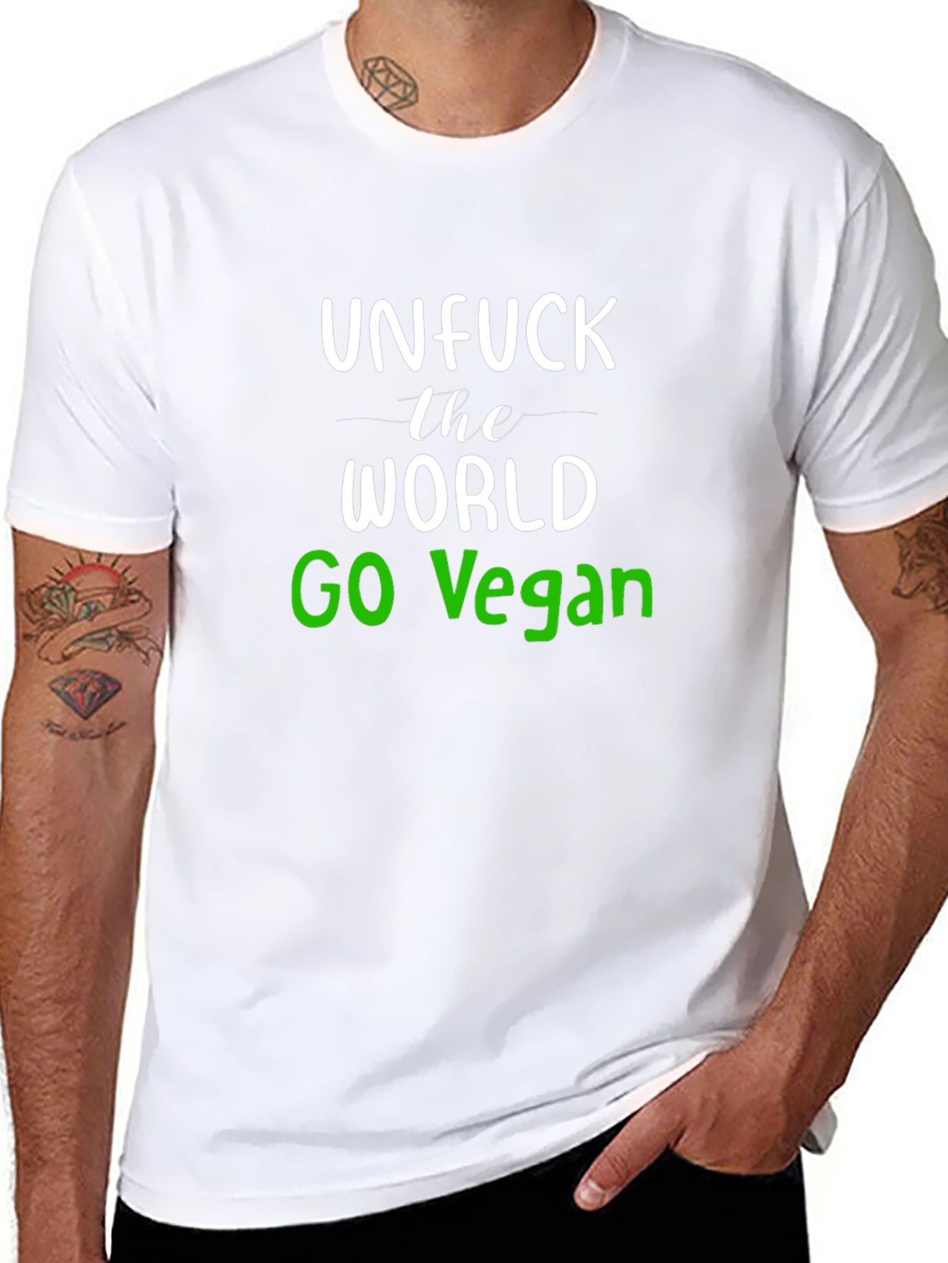 Unfuck the World Go Vegan T-Shirt