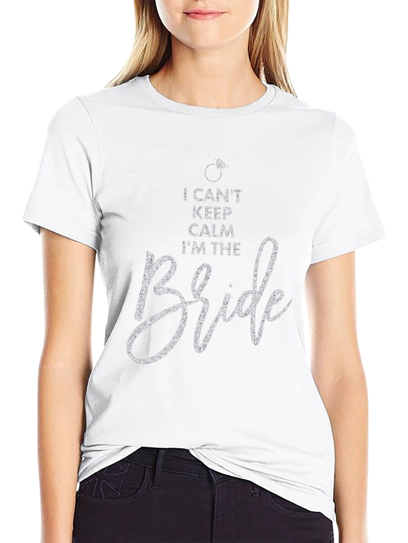 I Cant Keep Calm Im the Bride Black T-Shirt