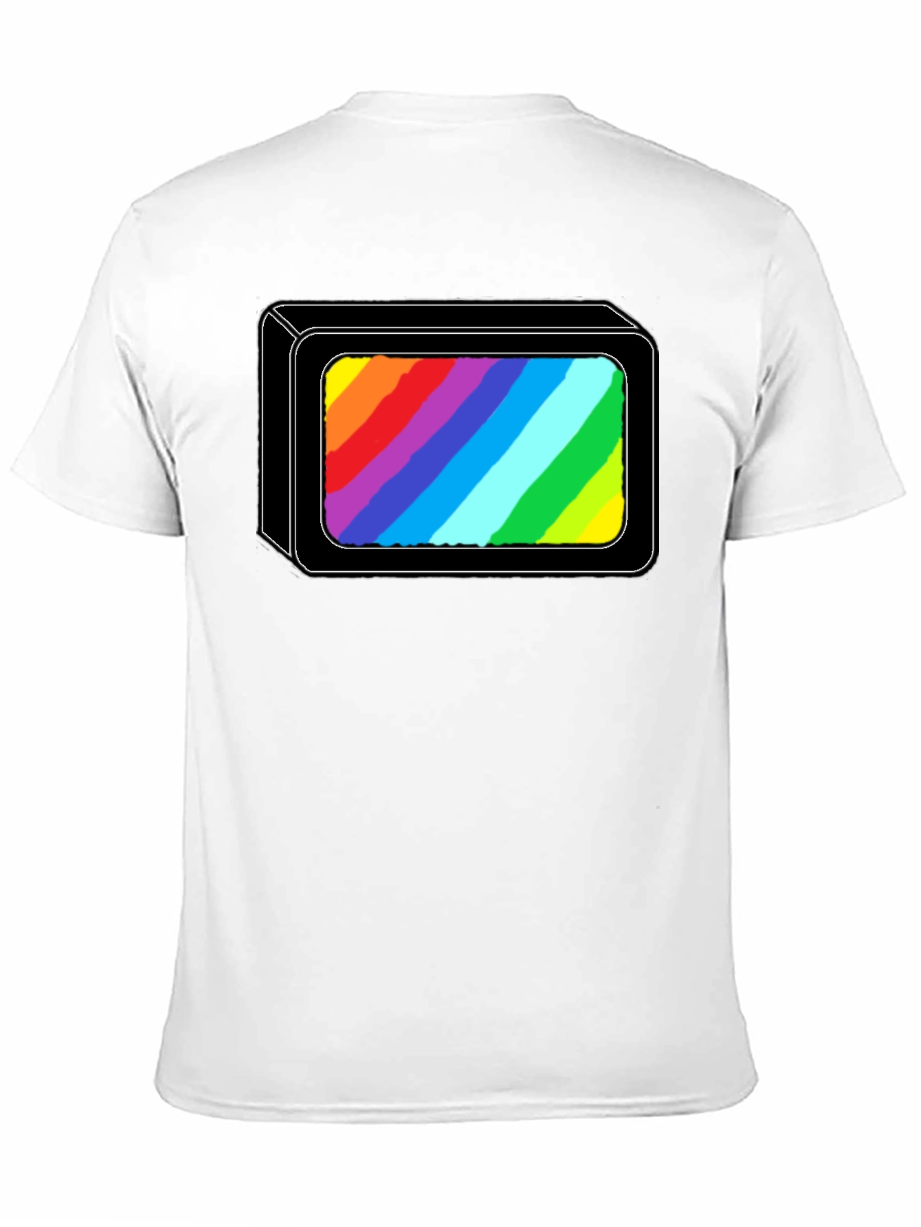Rainbow Spectrum Box Black T-Shirt
