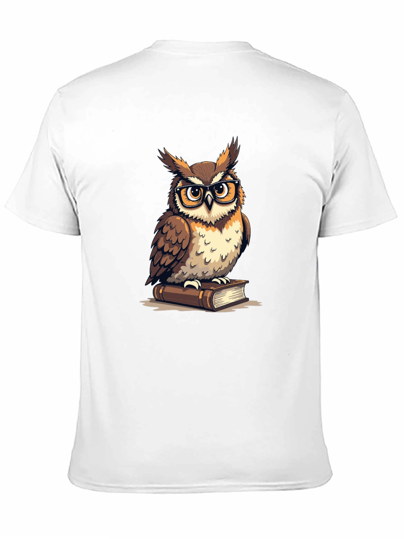 Owl on Book Graphic T-Shirt