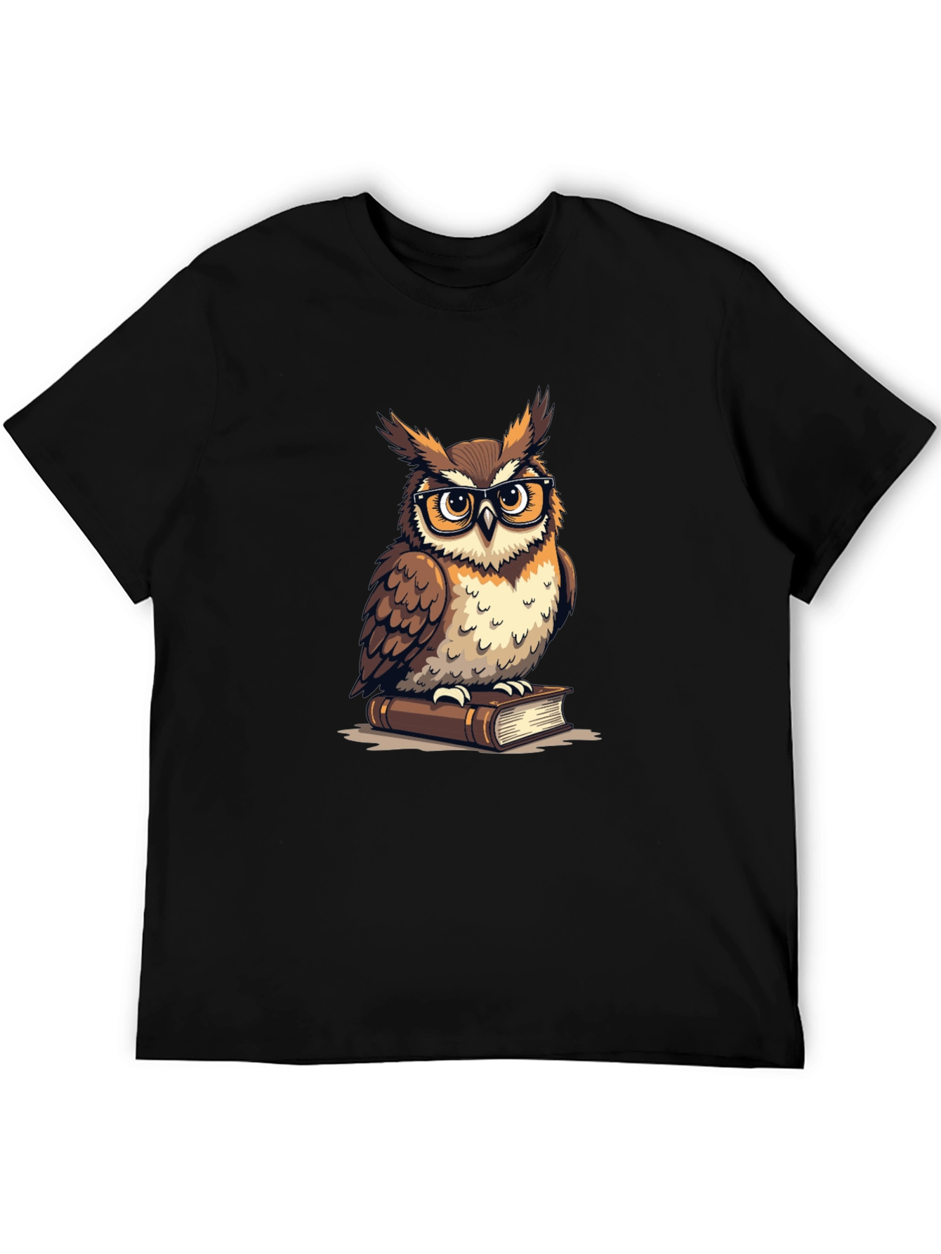 Owl on Book Graphic T-Shirt