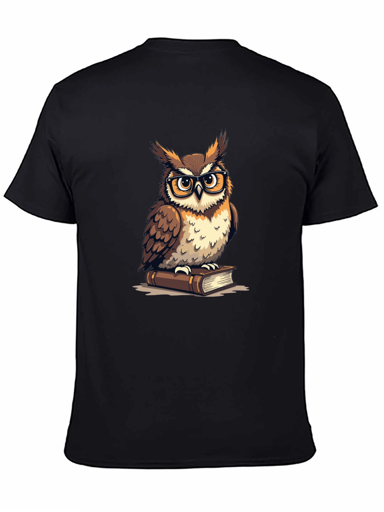 Owl on Book Graphic T-Shirt