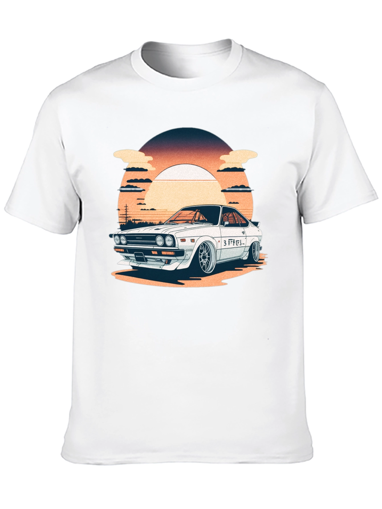 Retro Japanese Car Graphic T-Shirt