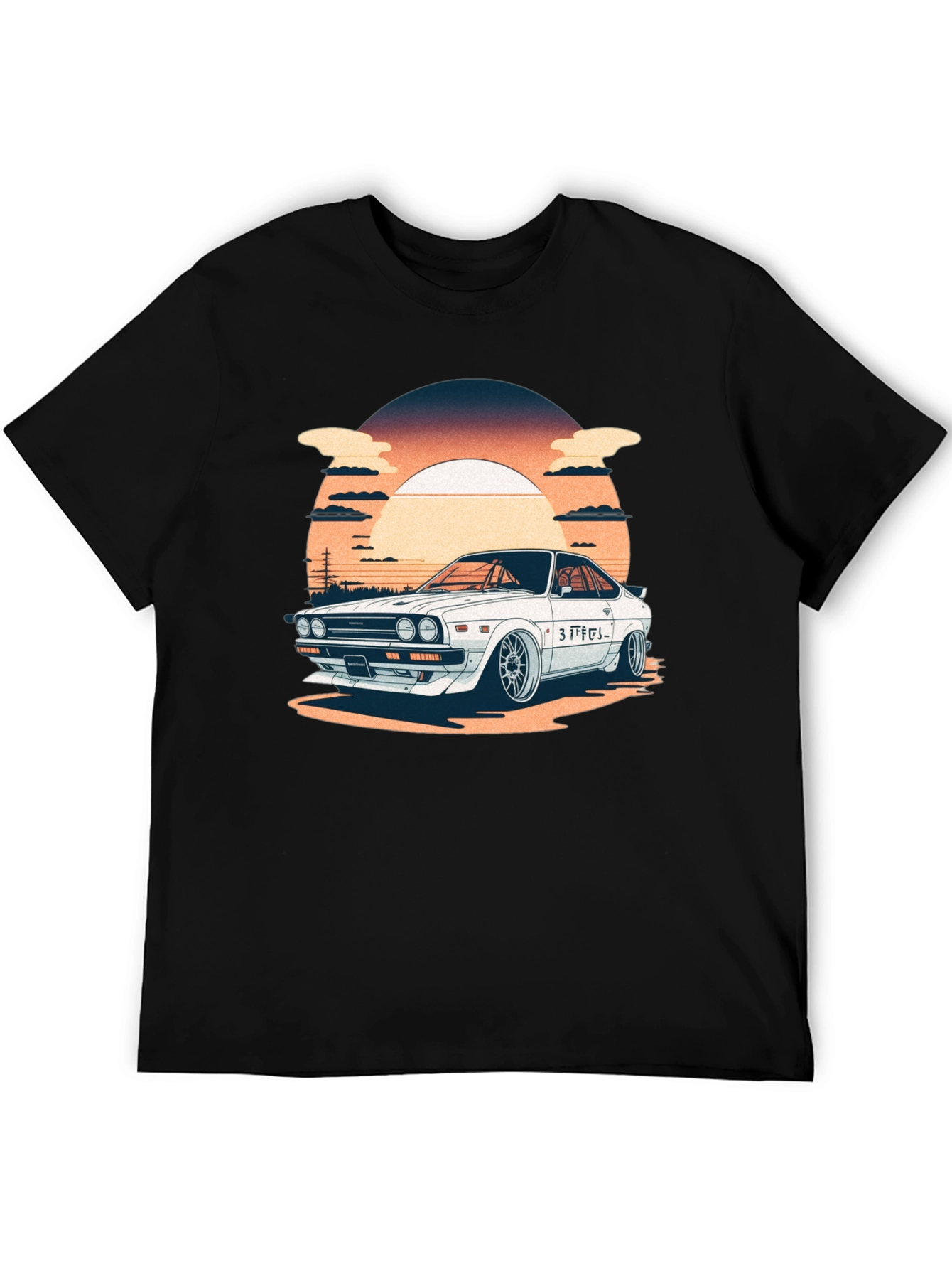 Retro Japanese Car Graphic T-Shirt