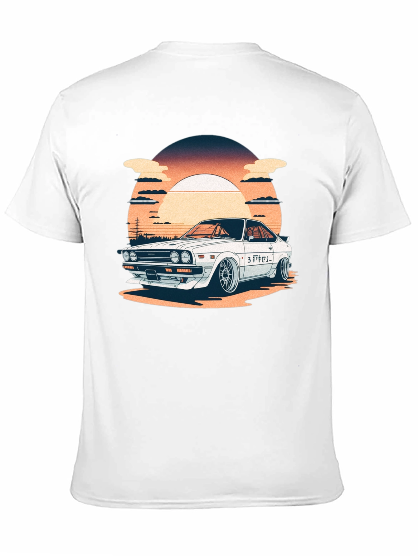 Retro Japanese Car Graphic T-Shirt