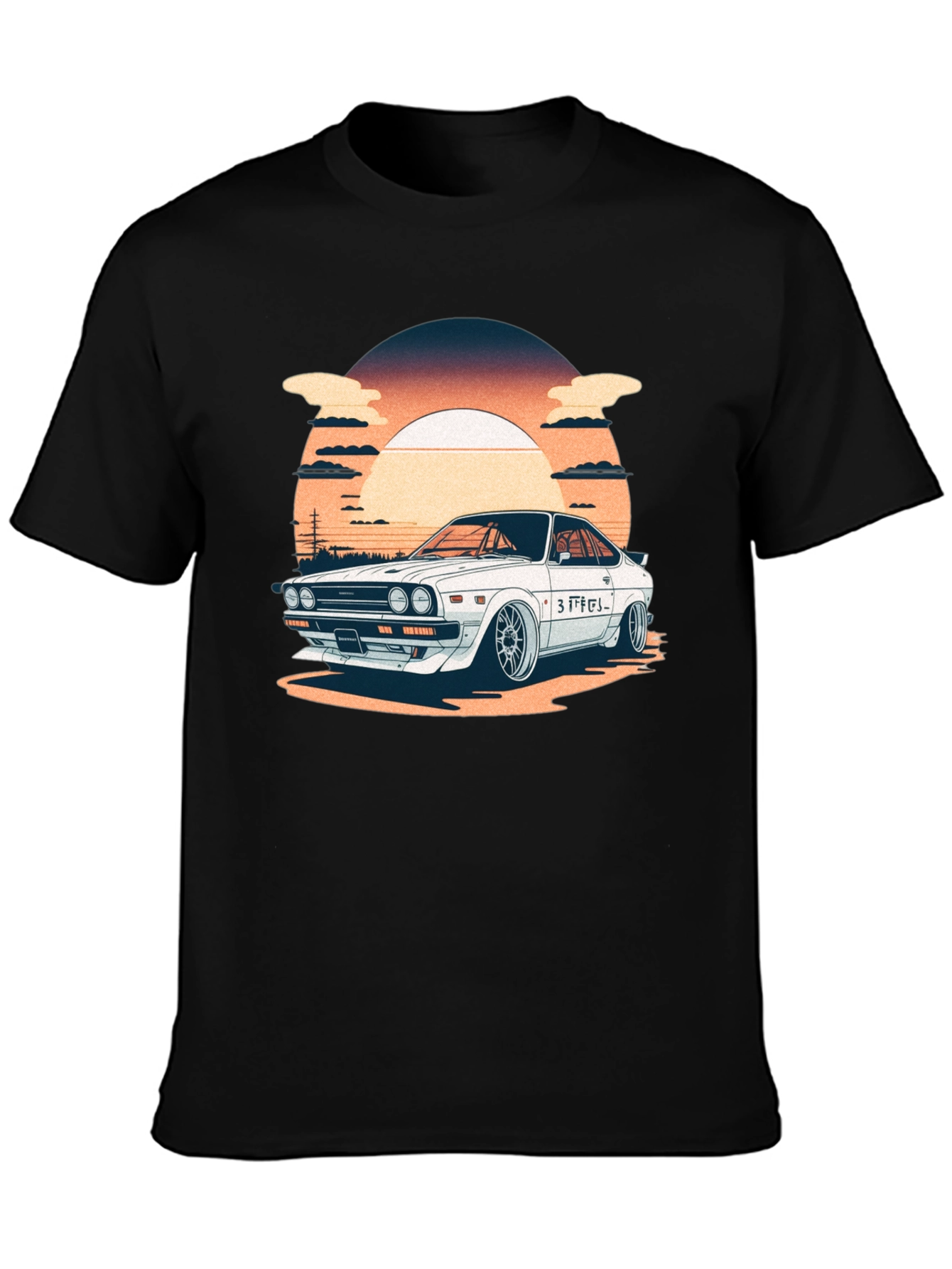 Retro Japanese Car Graphic T-Shirt