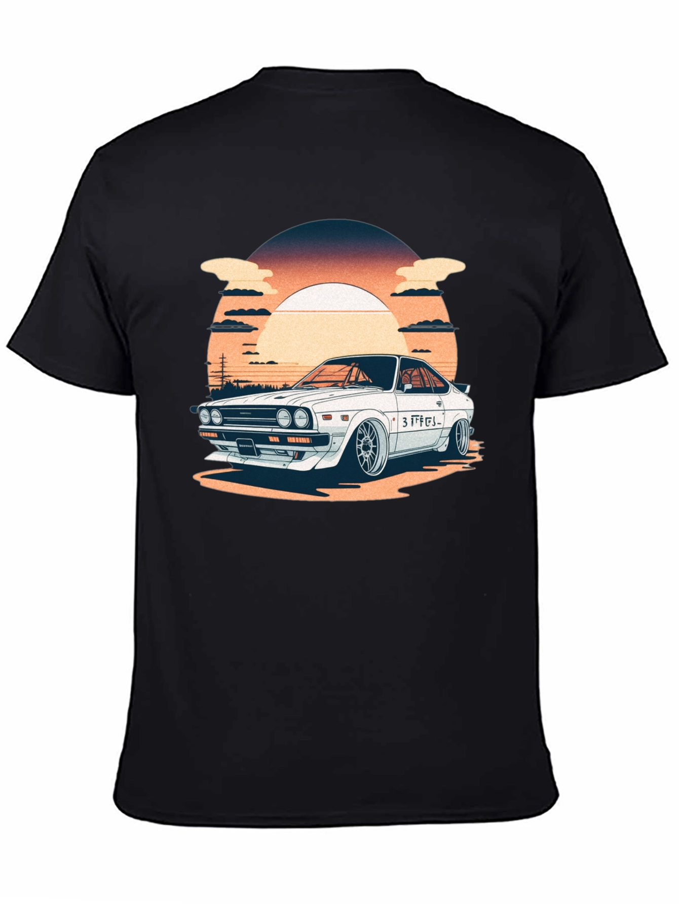Retro Japanese Car Graphic T-Shirt