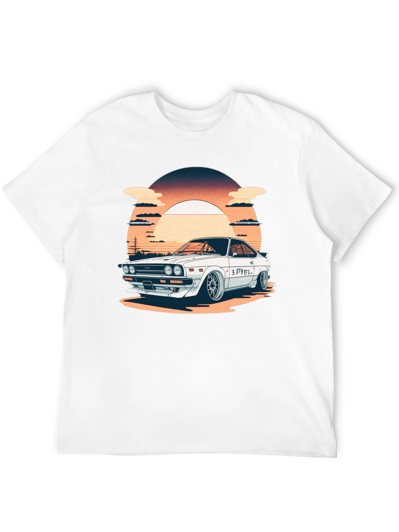Retro Japanese Car Graphic T-Shirt