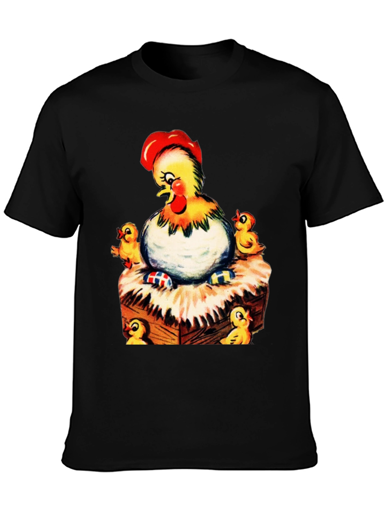 Chicken and Chicks Graphic T-Shirt