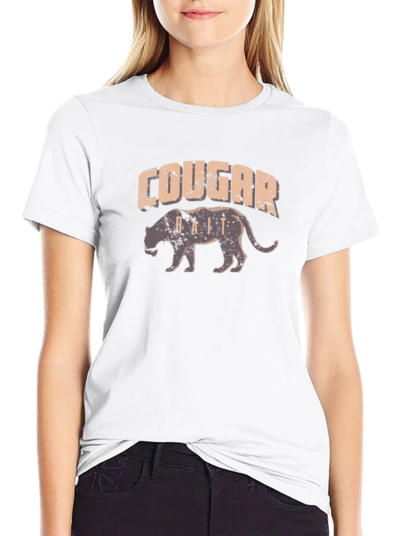 Cougar Bait T-Shirt Black Graphic Tee