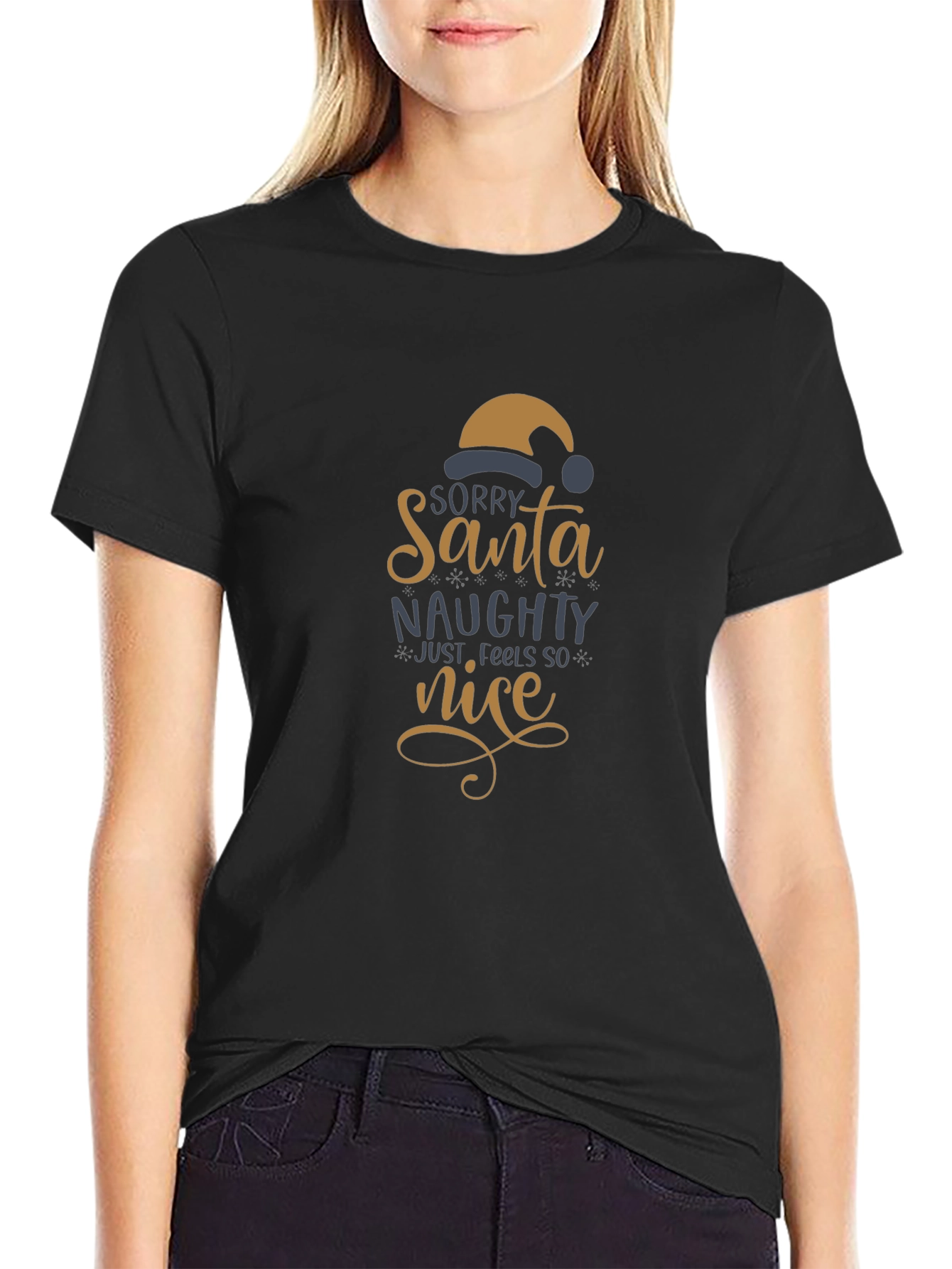 Naughty but Nice Santa T-Shirt
