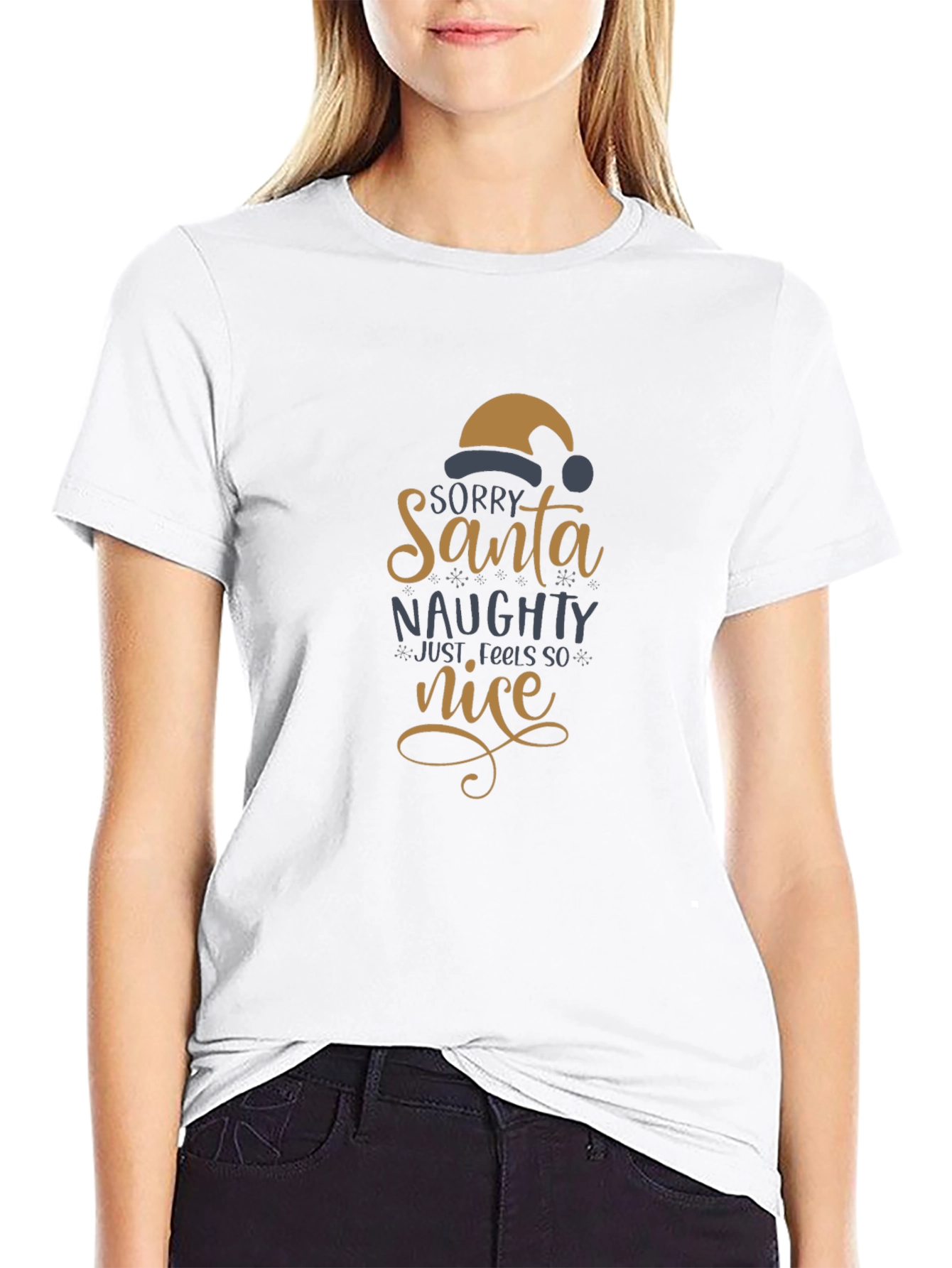Naughty but Nice Santa T-Shirt