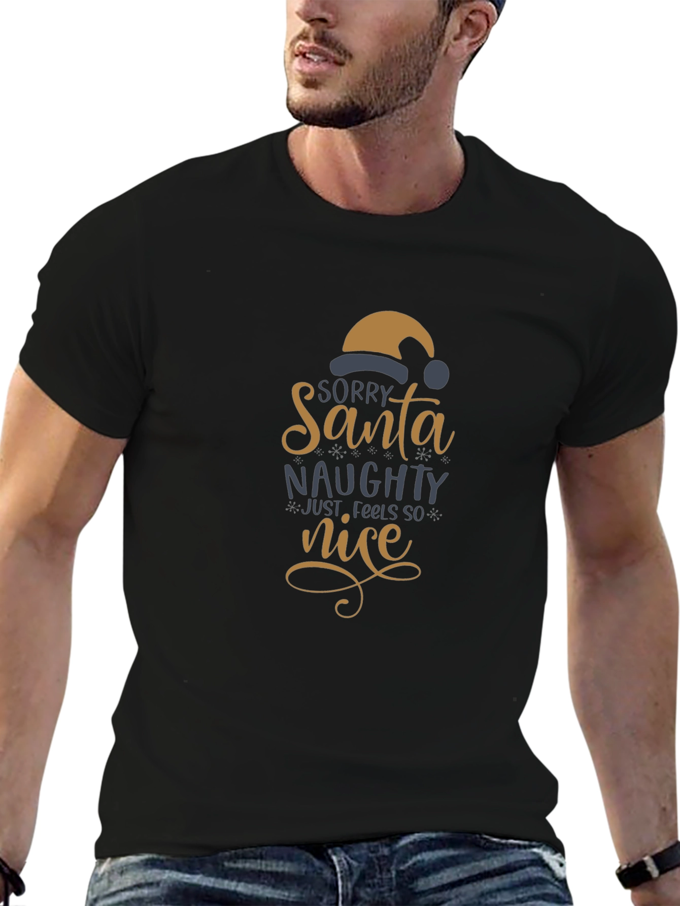 Naughty but Nice Santa T-Shirt