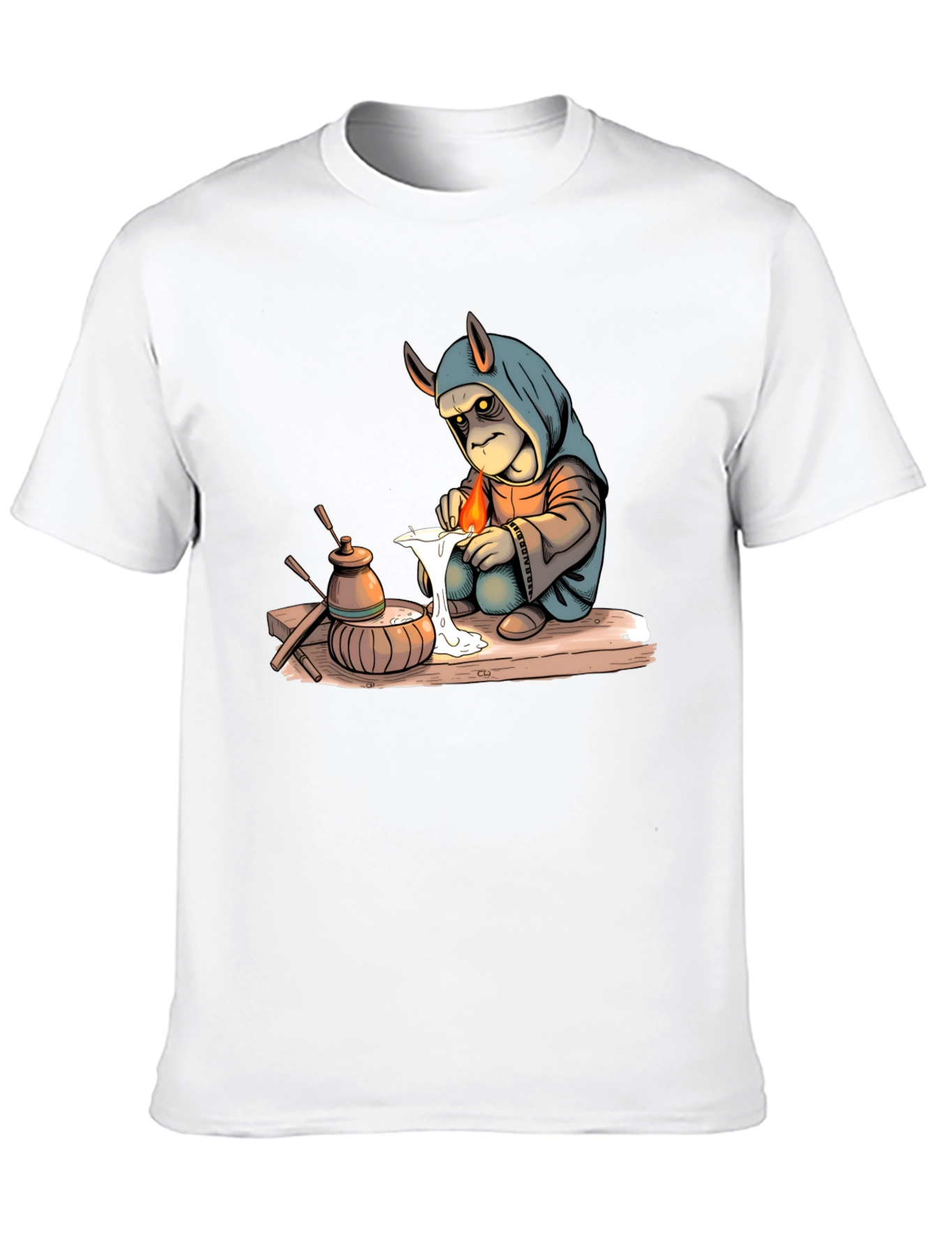 Unique Graphic Print Black T-Shirt