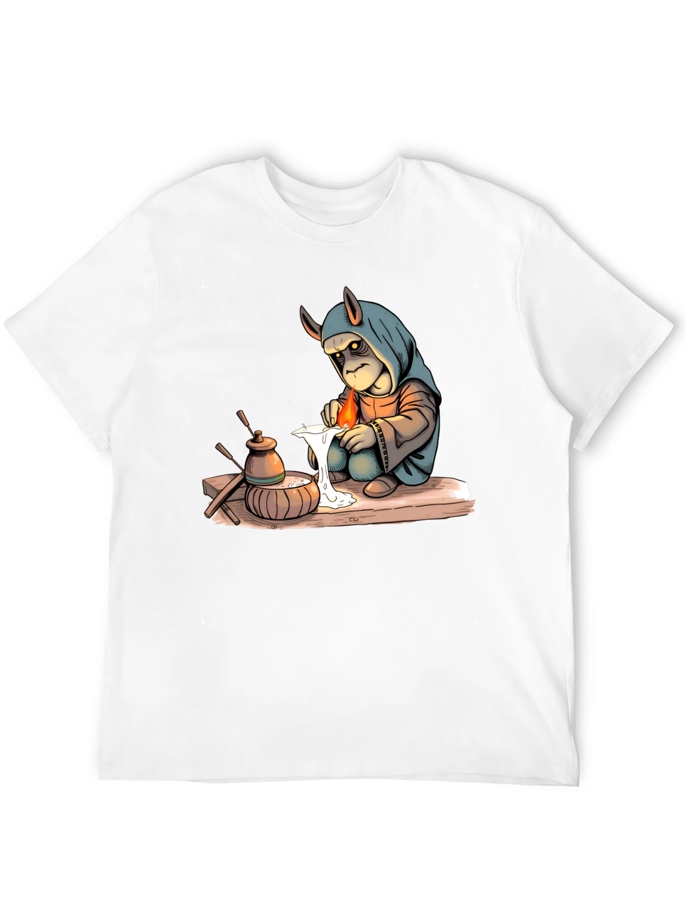 Unique Graphic Print Black T-Shirt