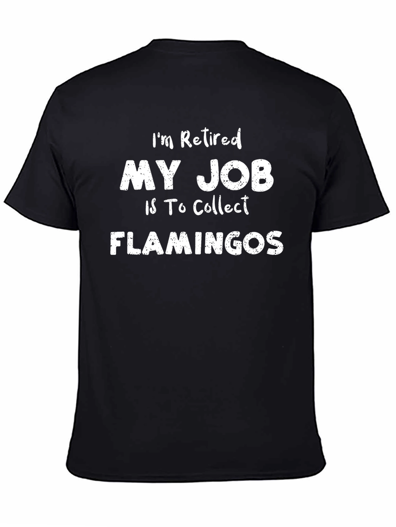 Retired Flamingo Collector T-Shirt - Novelty Graphic Tee