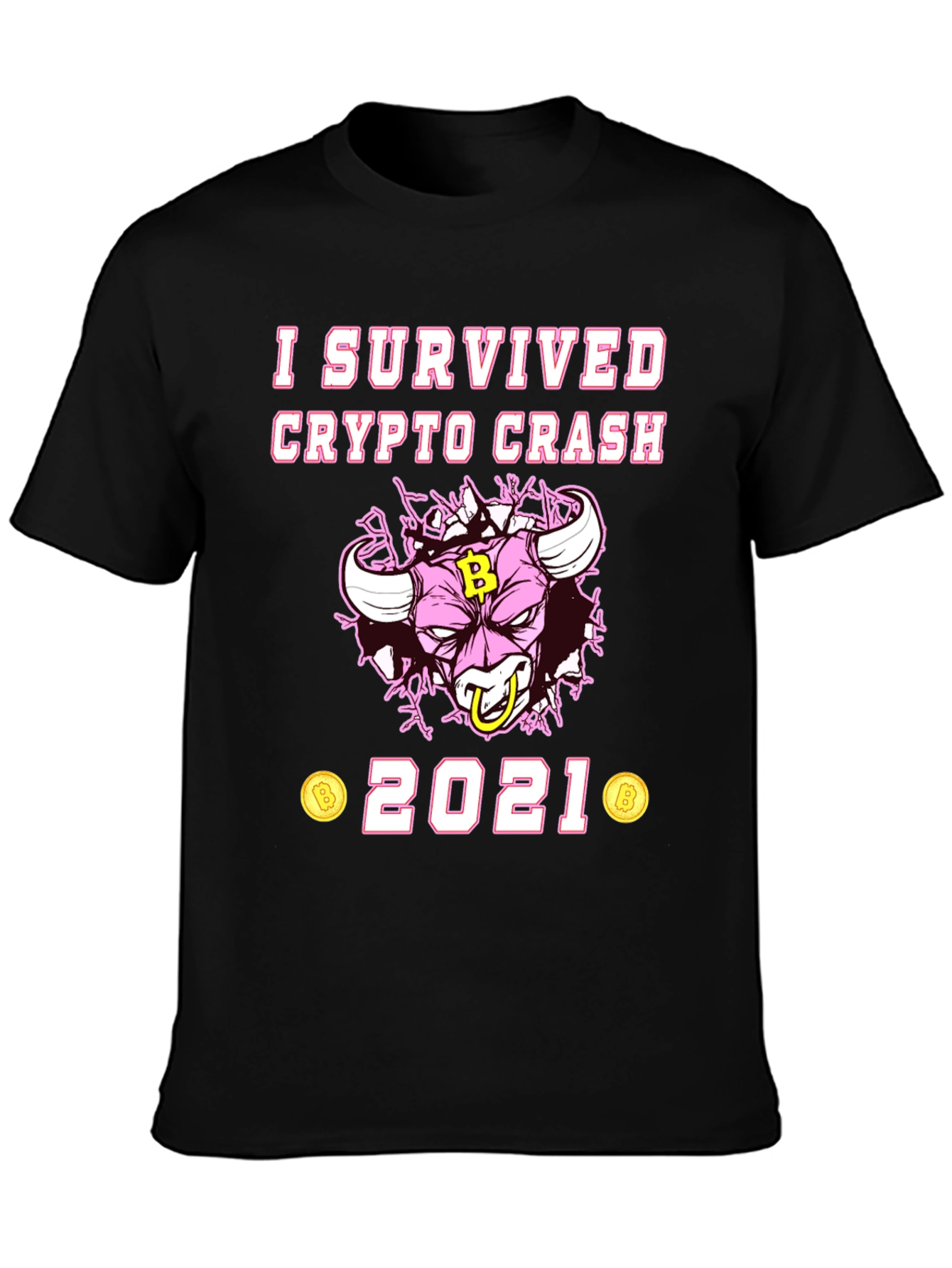 I Survived Crypto Crash 2021 Graphic Tee