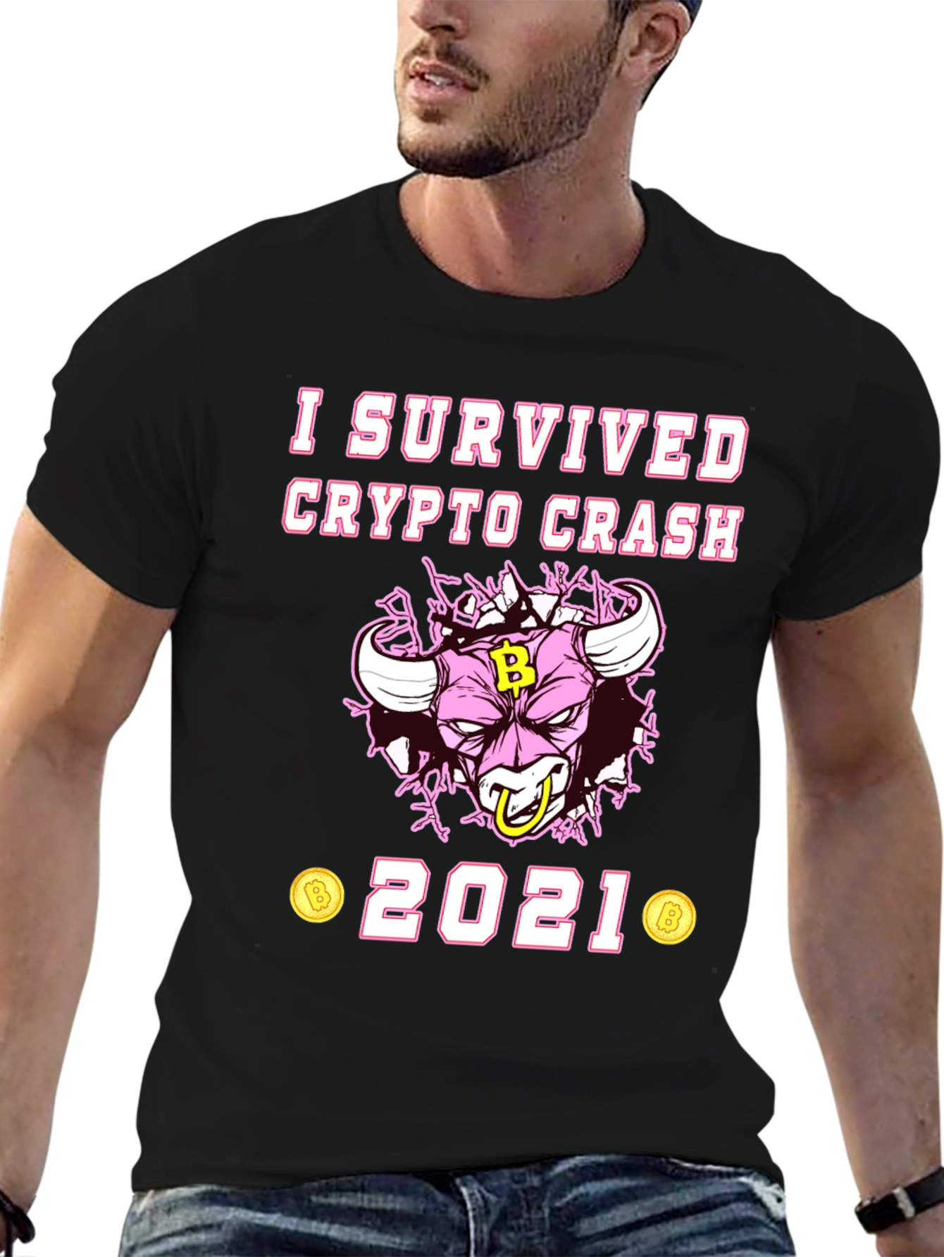 I Survived Crypto Crash 2021 Graphic Tee
