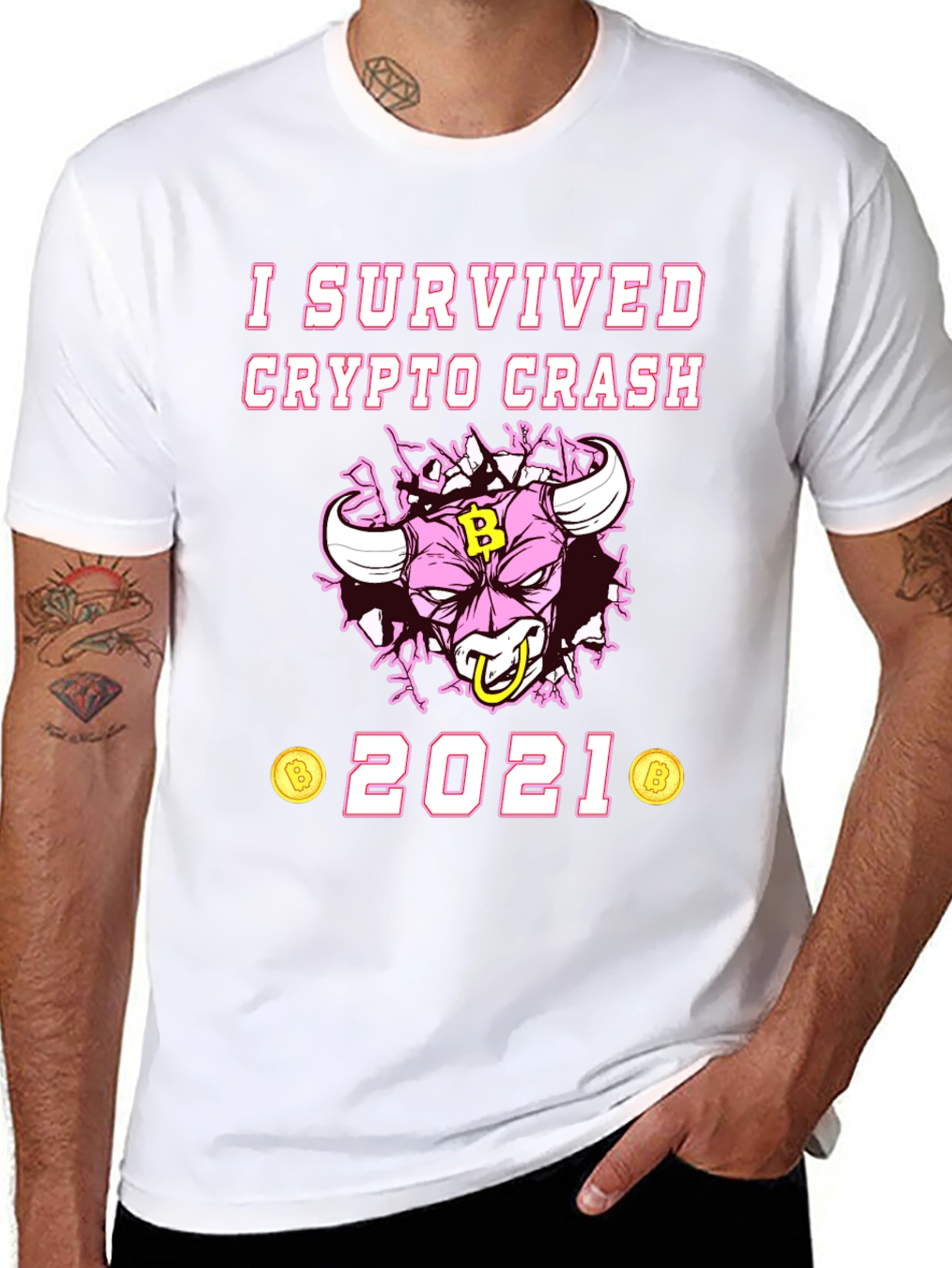 I Survived Crypto Crash 2021 Graphic Tee