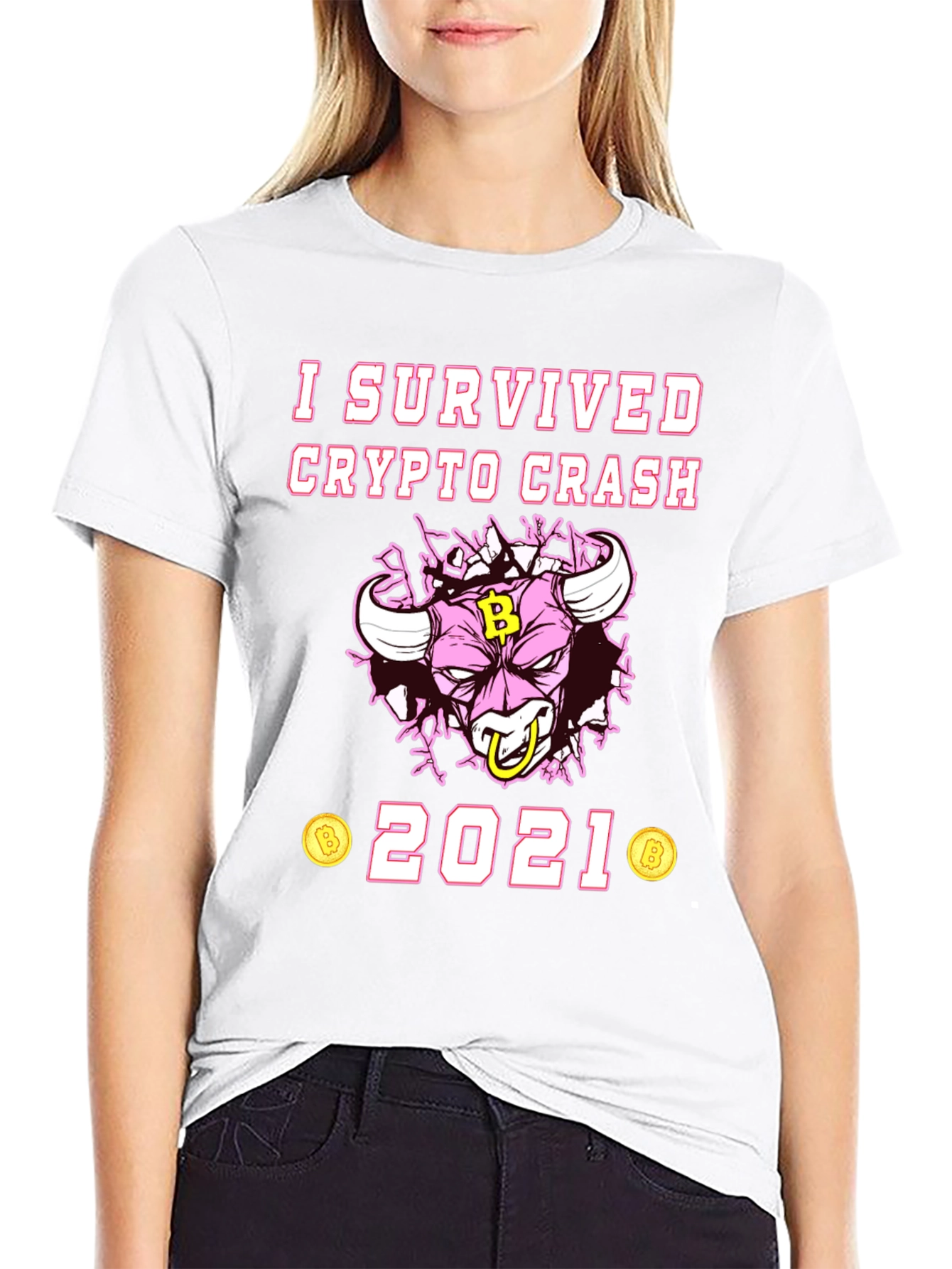 I Survived Crypto Crash 2021 Graphic Tee