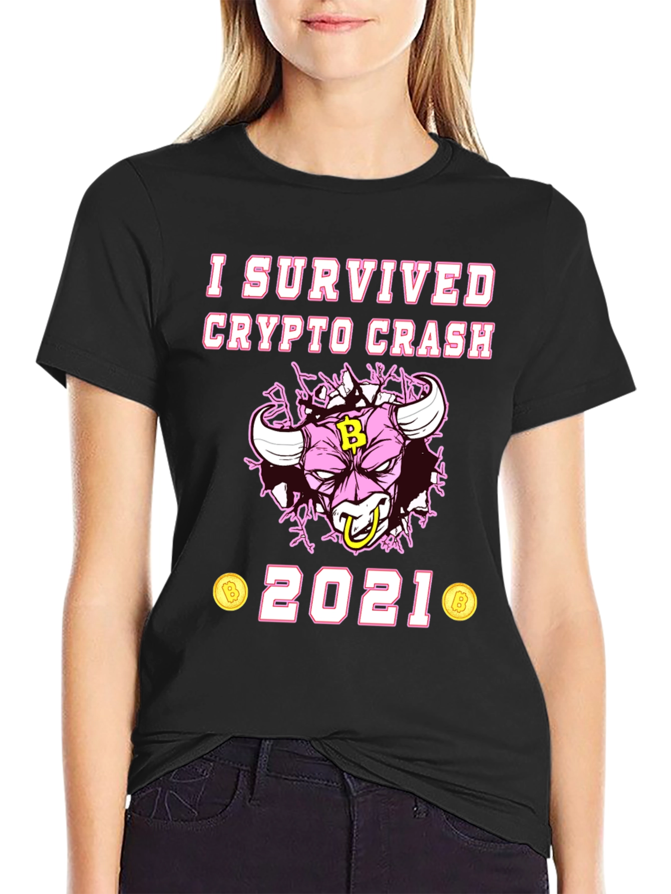 I Survived Crypto Crash 2021 Graphic Tee