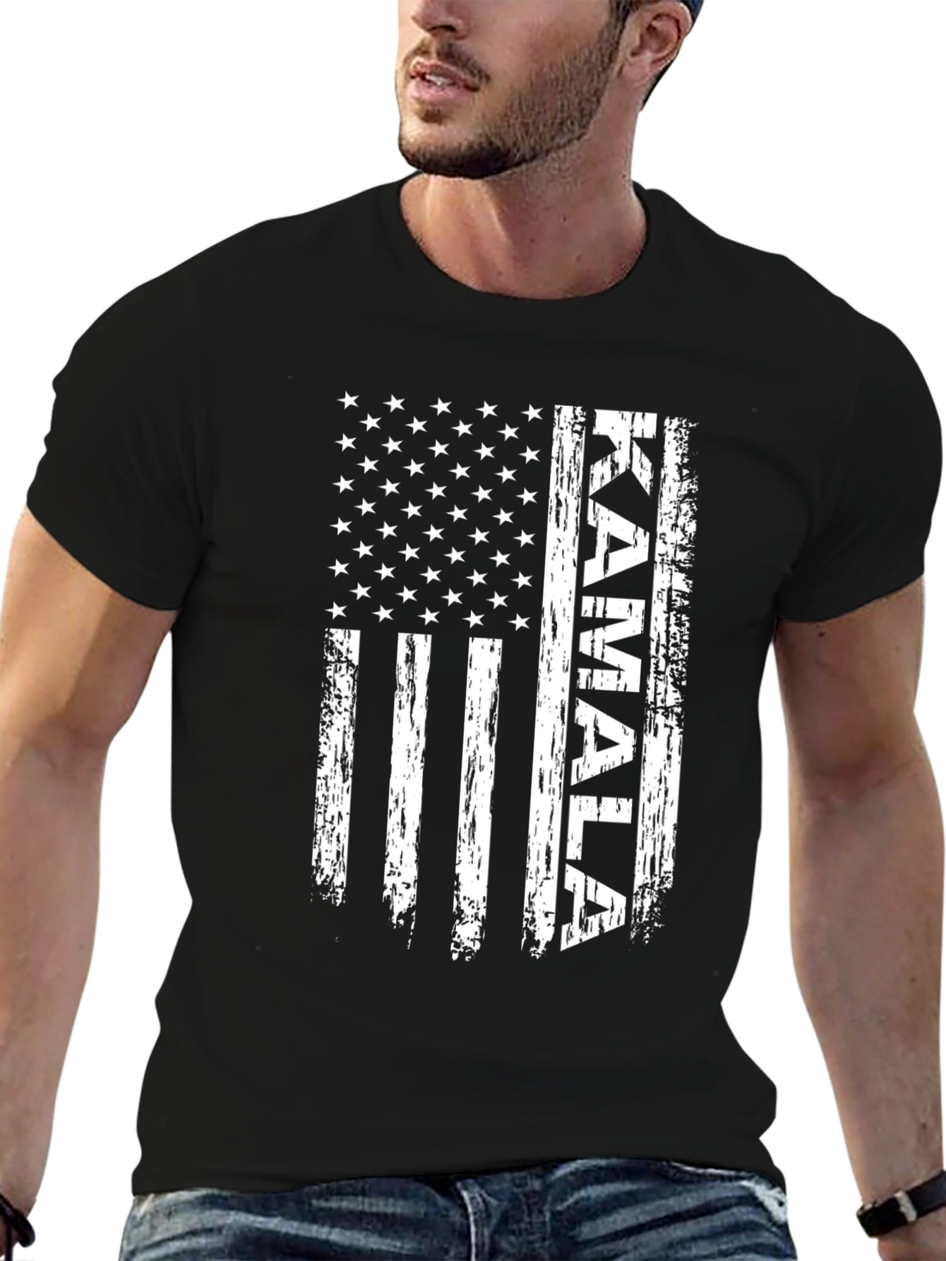 Kamala American Flag Graphic T-Shirt