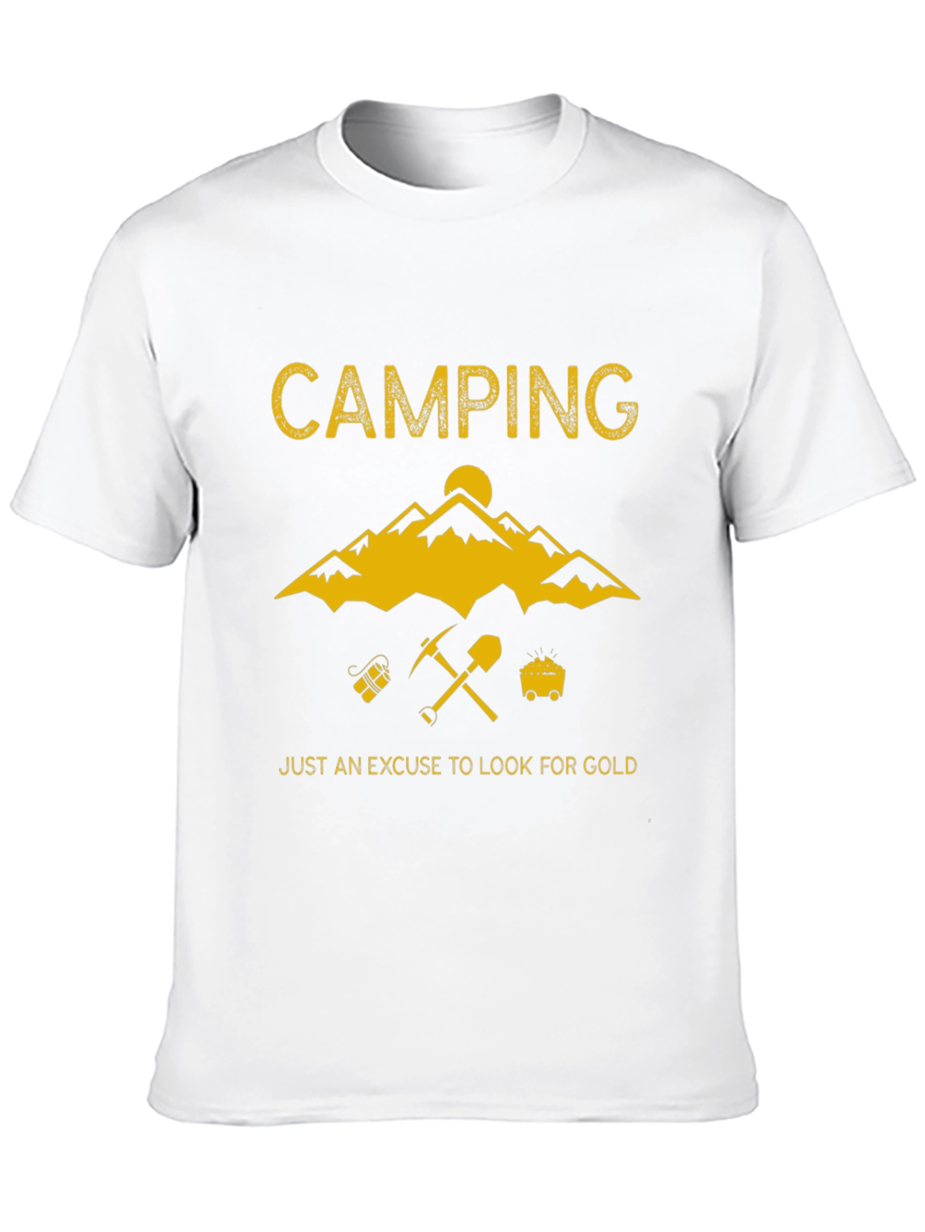Camping Gold Prospecting T-Shirt - Adventure Awaits!