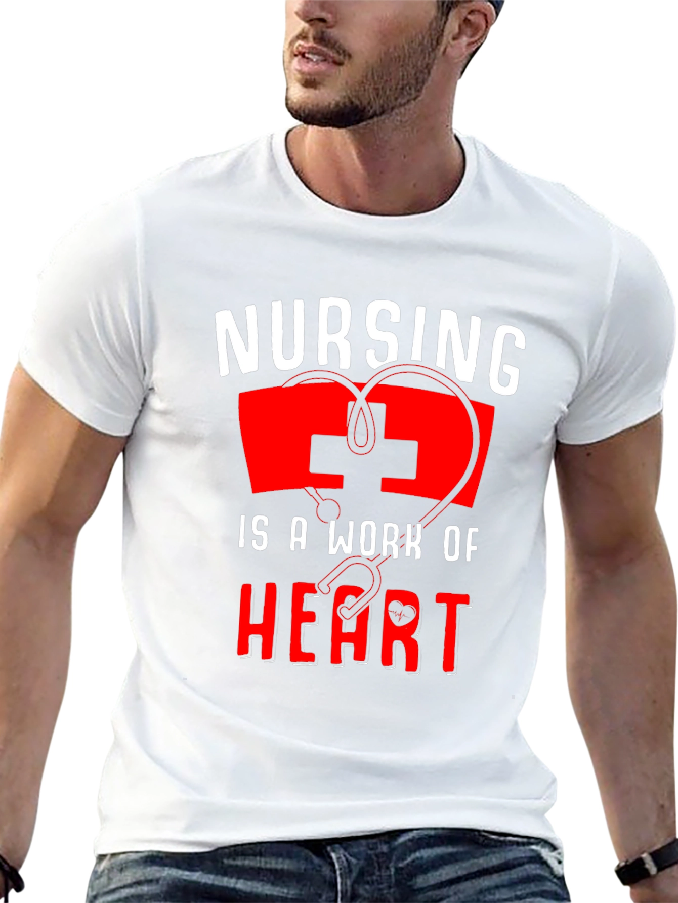 Nursing is a Work of Heart T-Shirt
