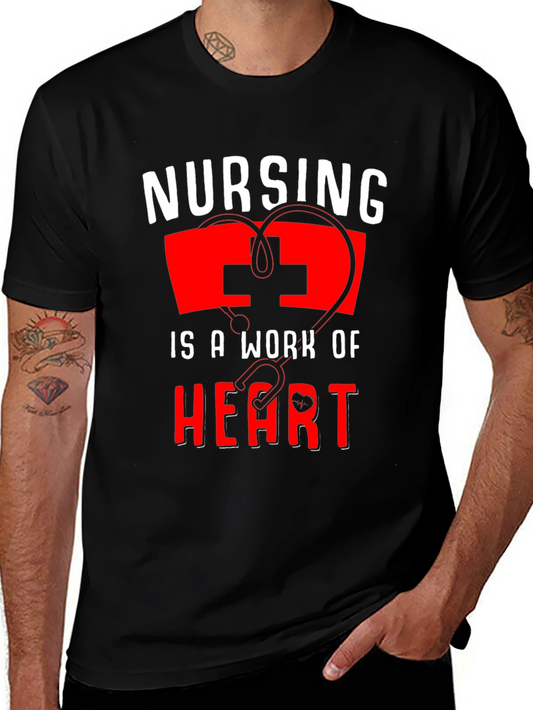 Nursing is a Work of Heart T-Shirt