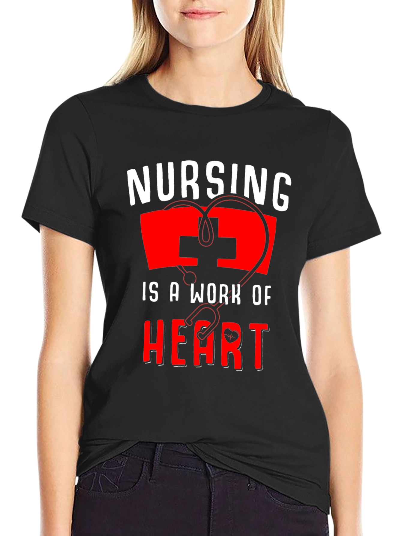 Nursing is a Work of Heart T-Shirt