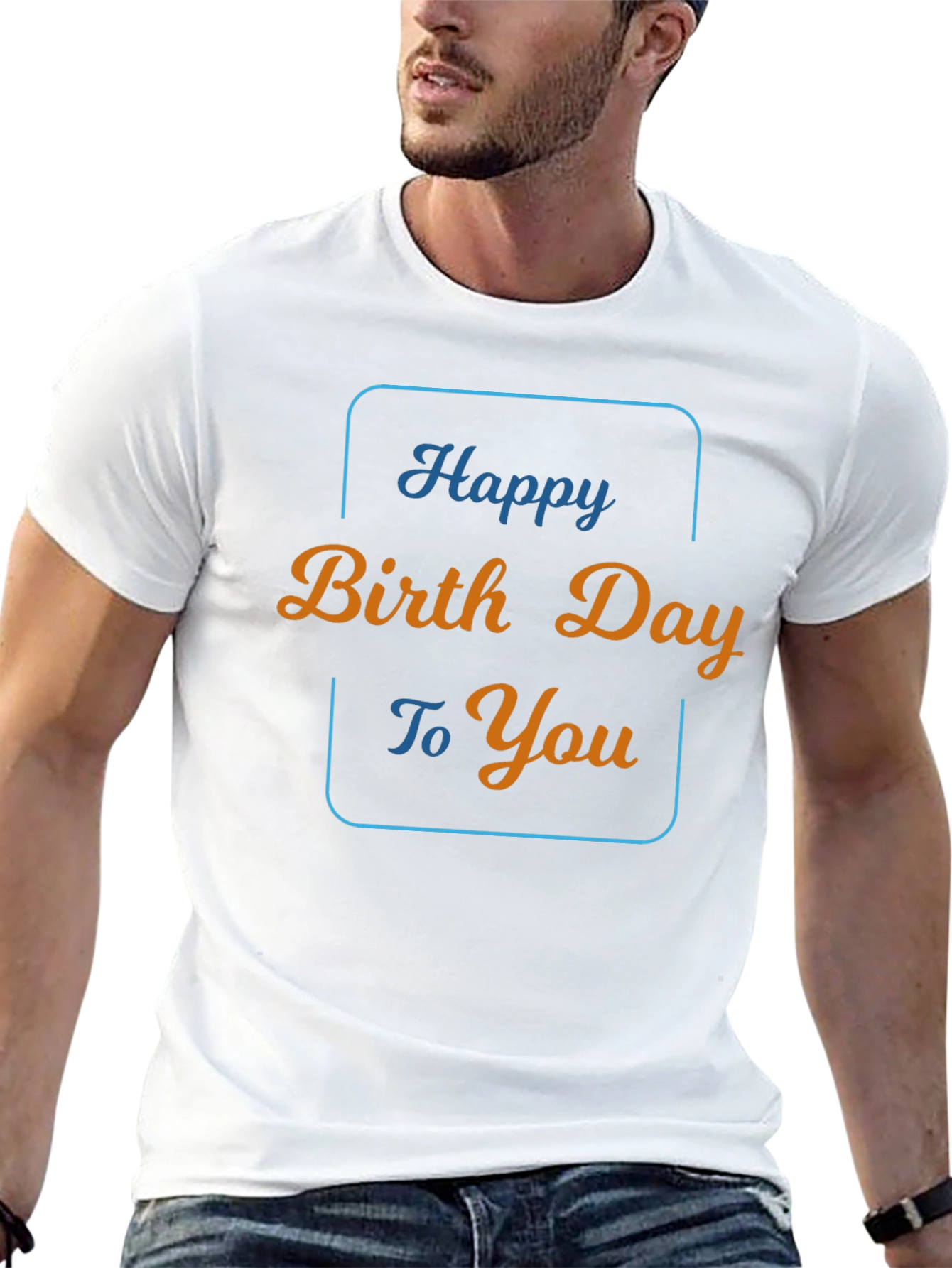 Happy Birthday Graphic Tee - Stylish Black T-Shirt