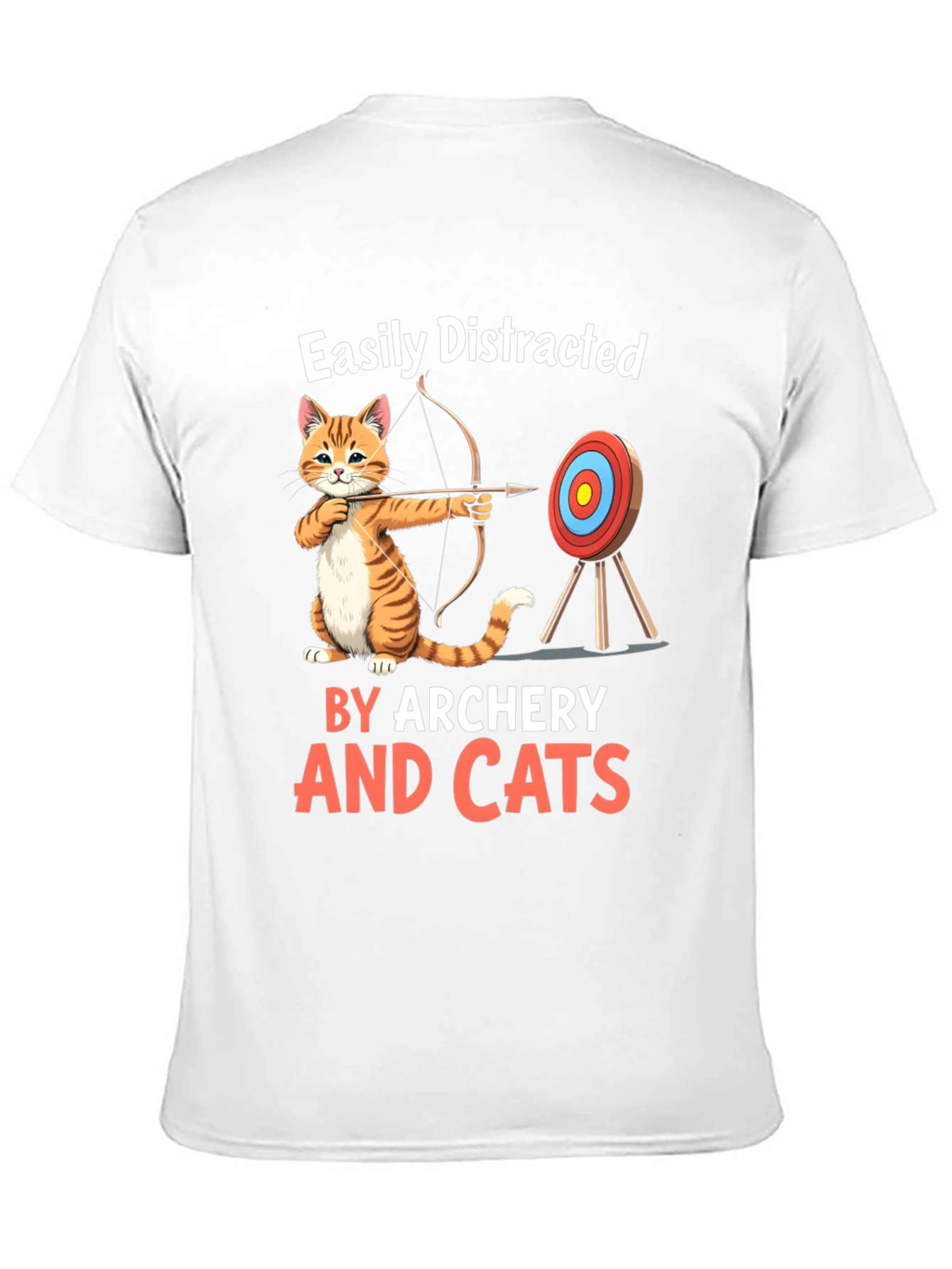 Easily Distracted By Archery And Cats T-Shirt