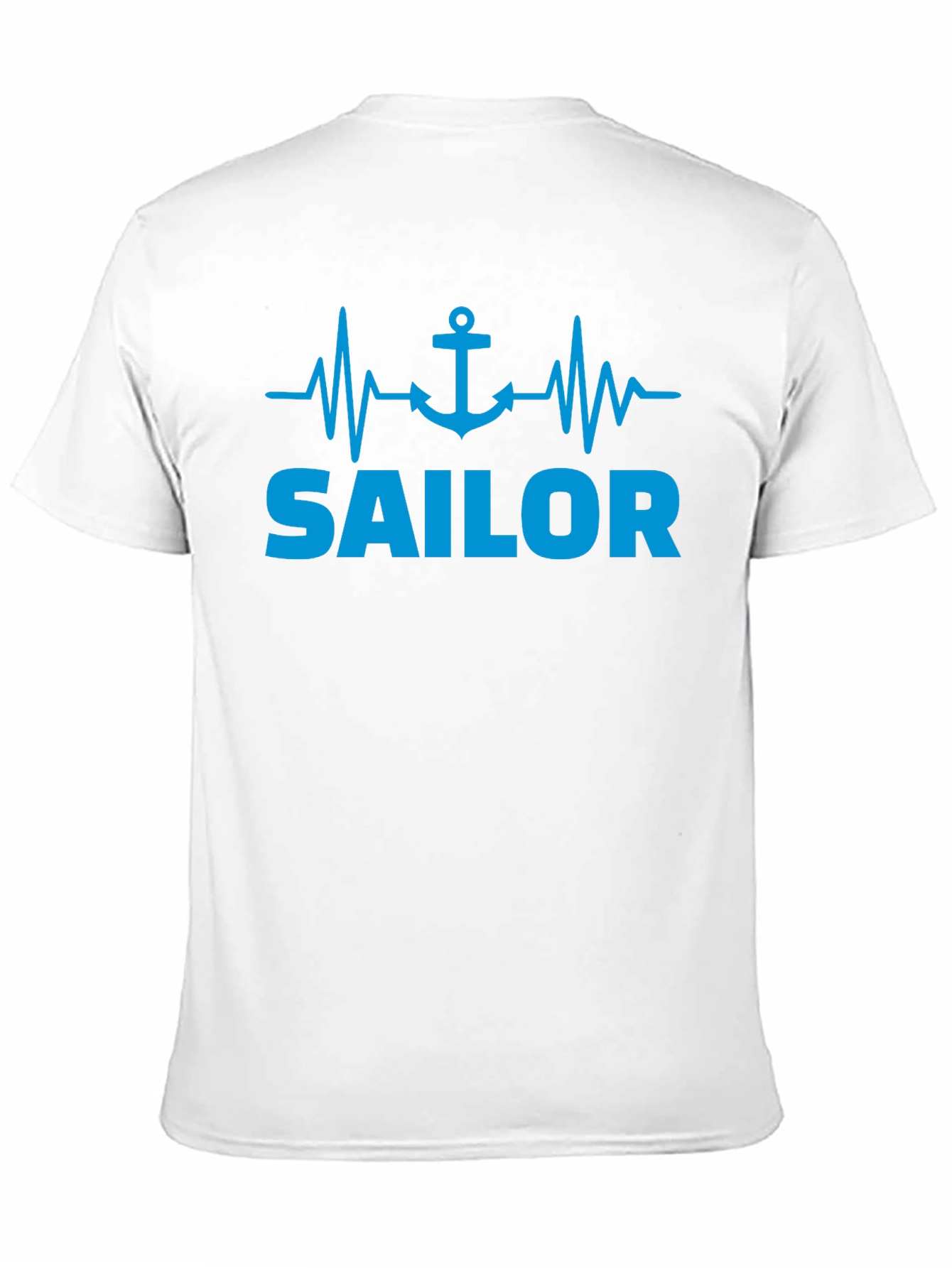 Sailor Heartbeat Anchor Graphic T-Shirt