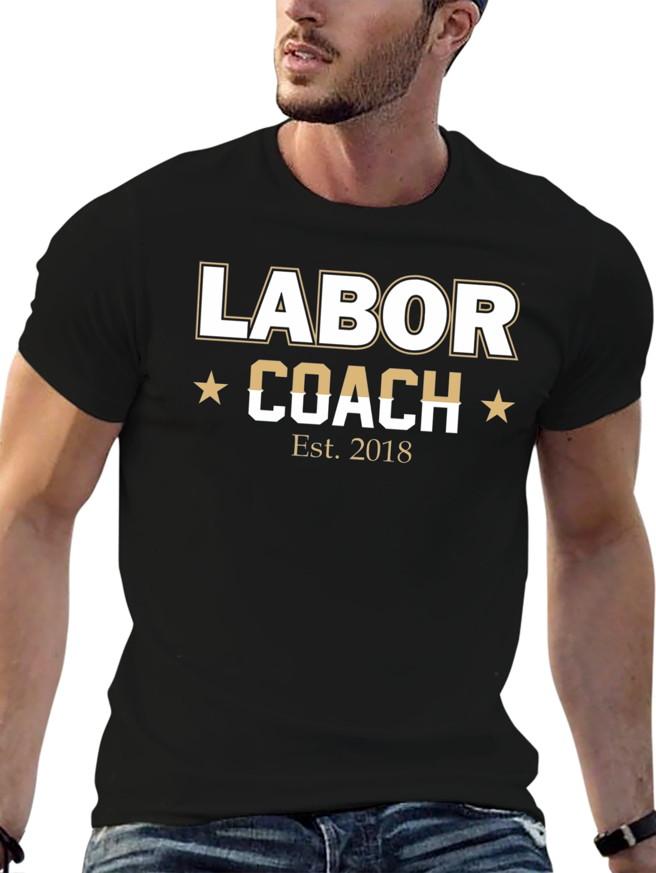 Labor Coach Est. 2018 Black T-Shirt