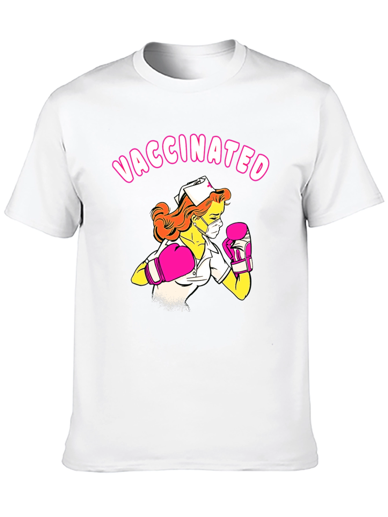 Vaccinated Nurse Boxing T-Shirt - Unisex