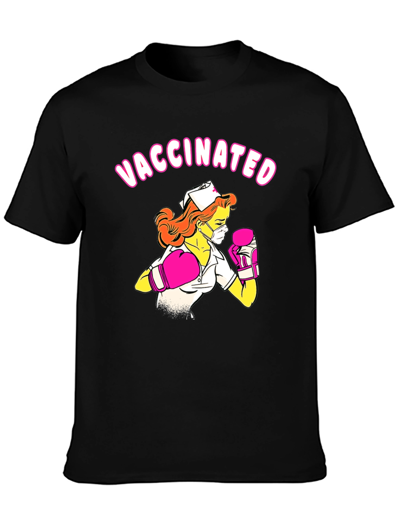 Vaccinated Nurse Boxing T-Shirt - Unisex