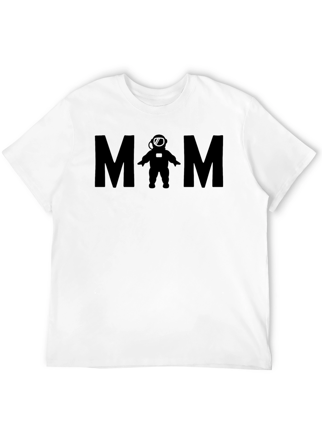 Astronaut Mom Black T-Shirt