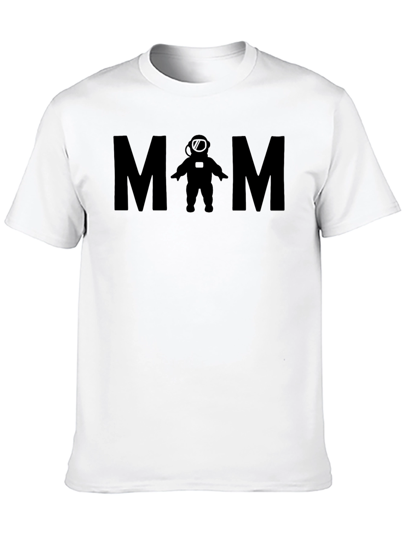 Astronaut Mom Black T-Shirt