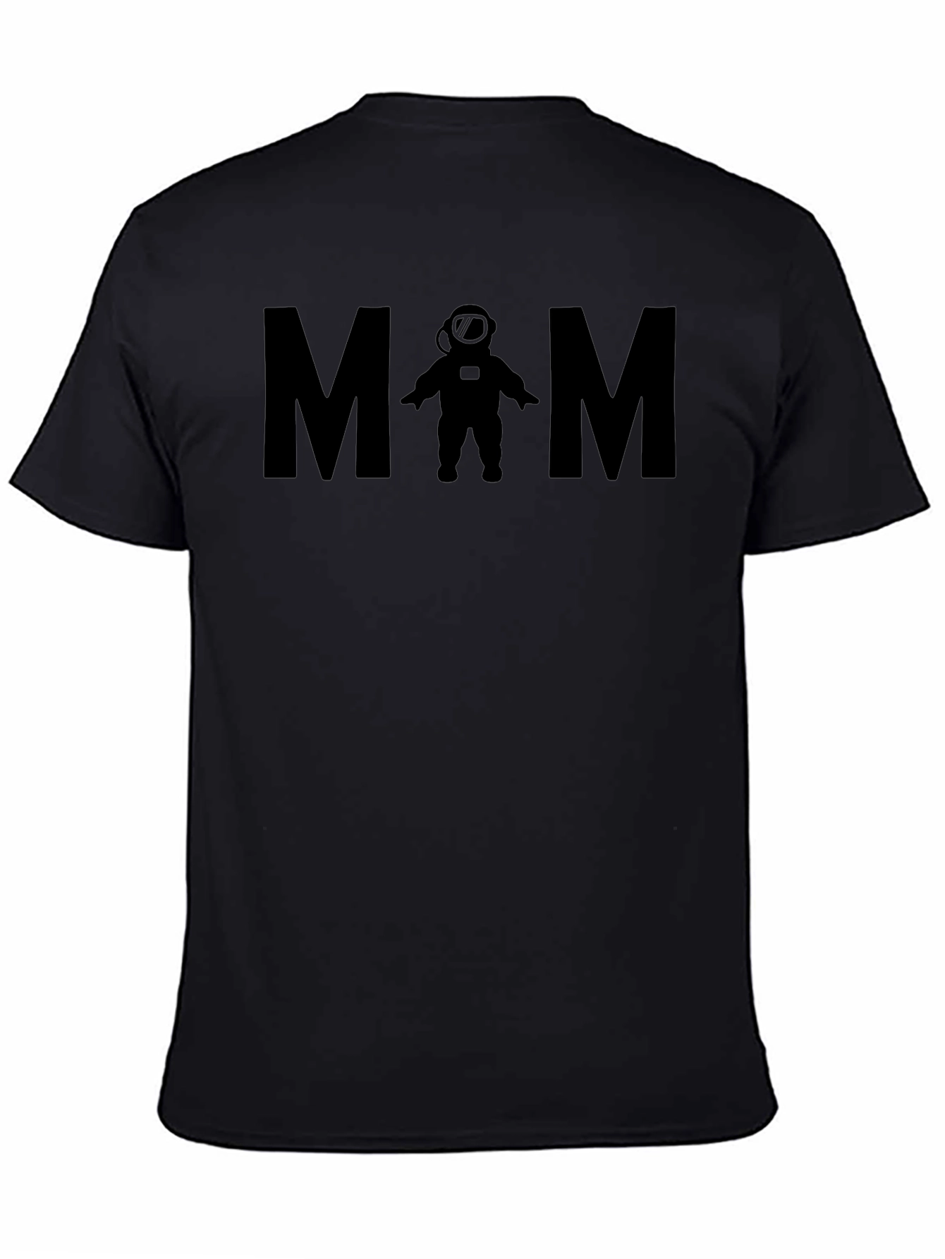Astronaut Mom Black T-Shirt