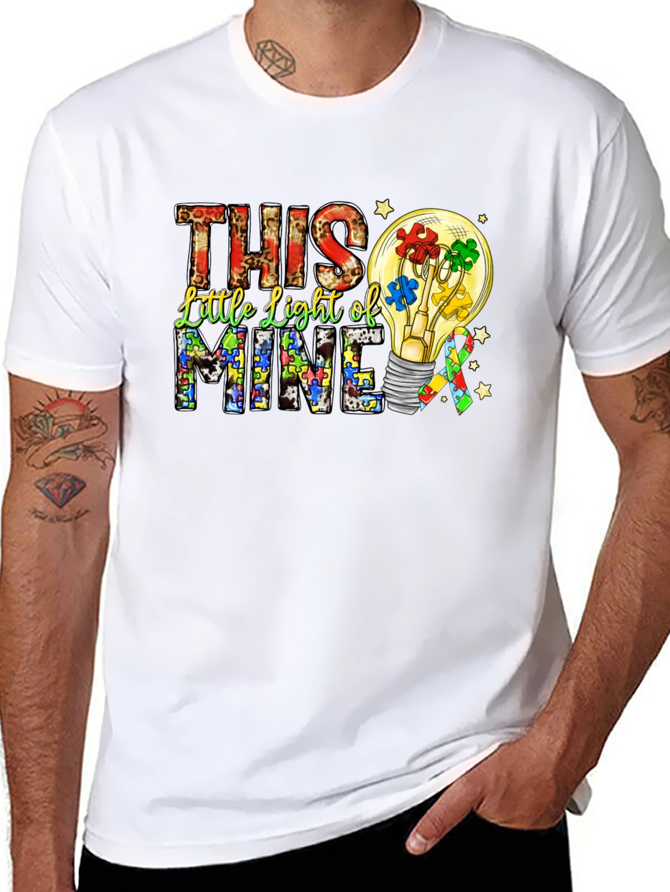 Autism Awareness This Little Light of Mine T-Shirt