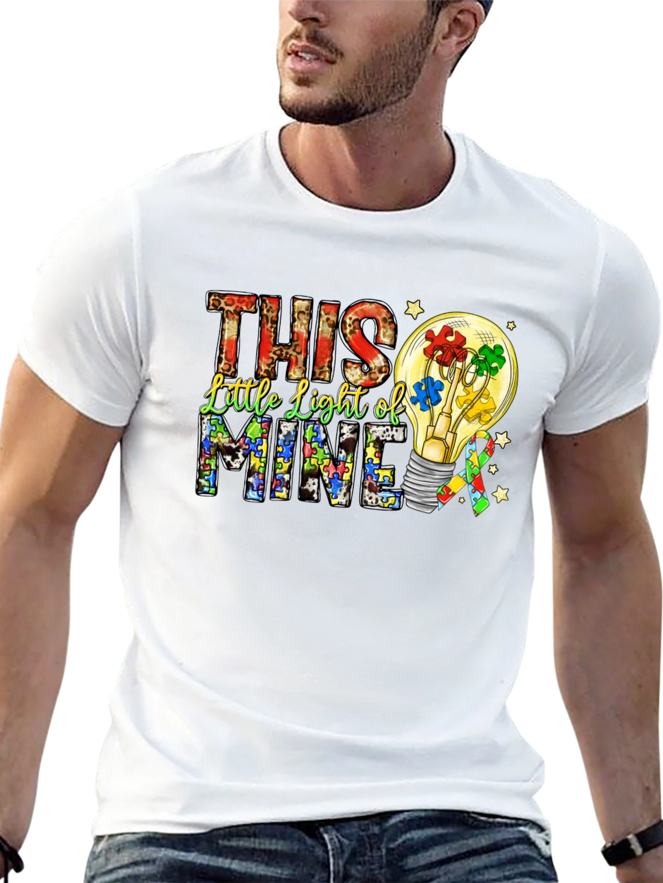 Autism Awareness This Little Light of Mine T-Shirt