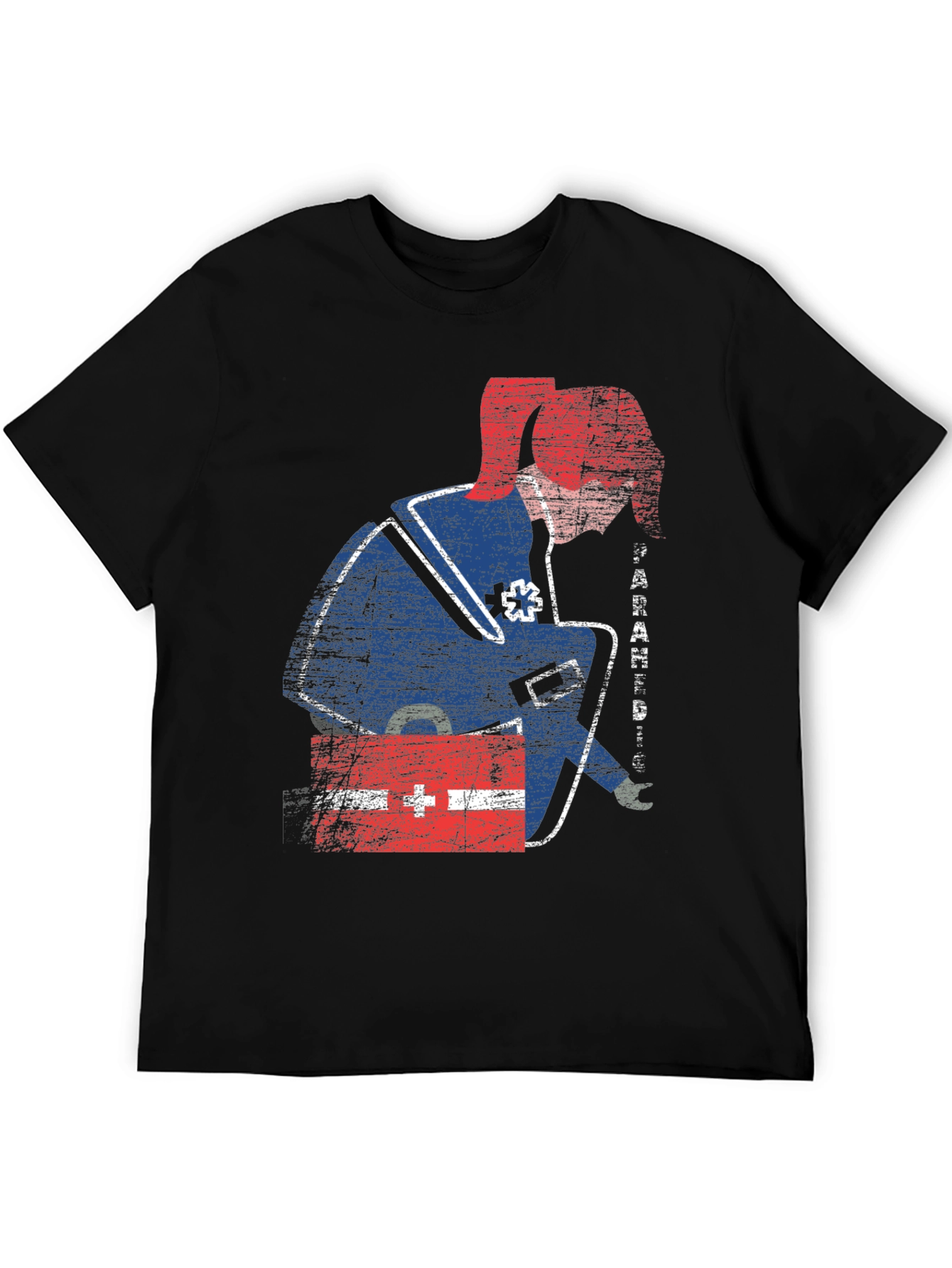 Distressed Paramedic Graphic T-Shirt