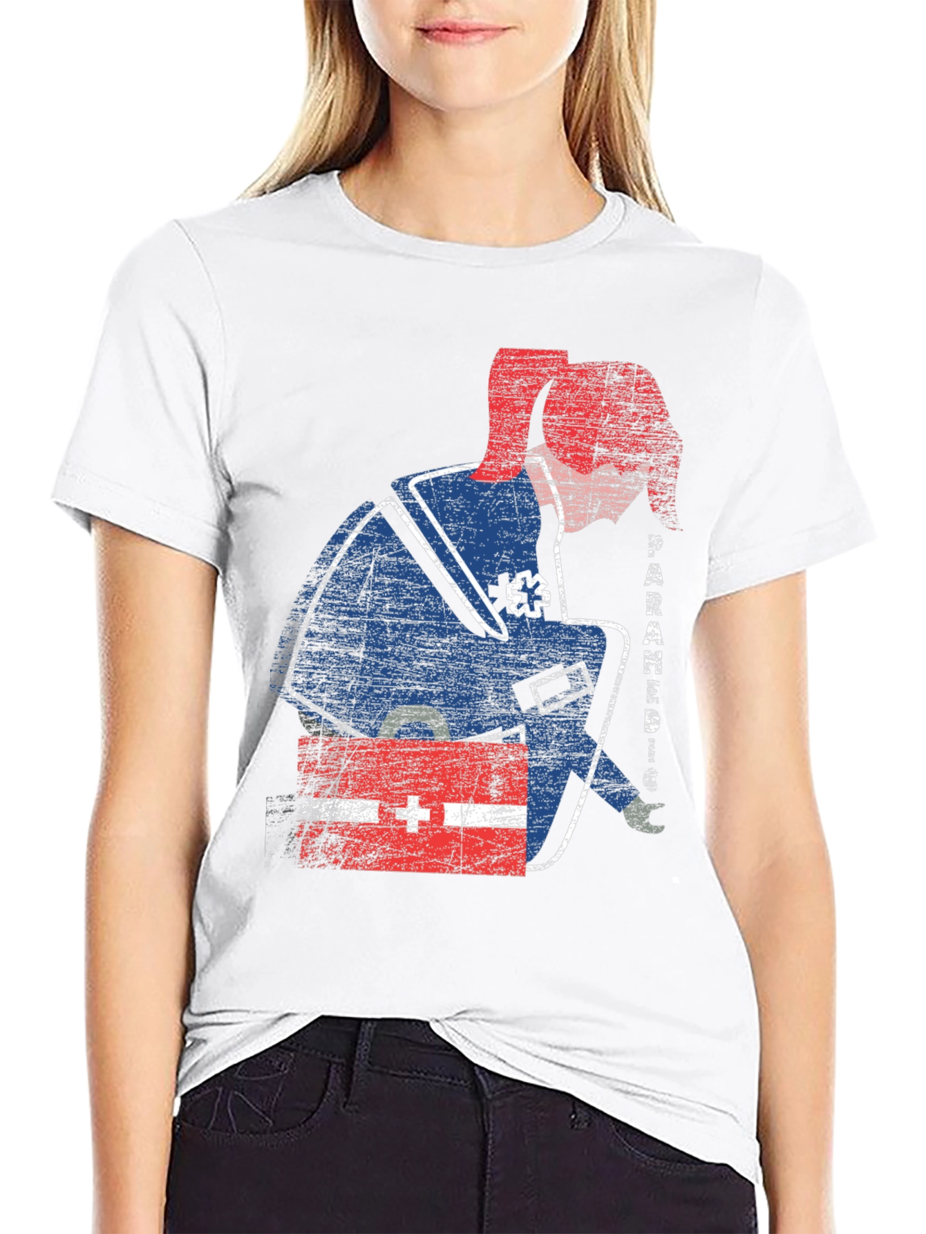 Distressed Paramedic Graphic T-Shirt